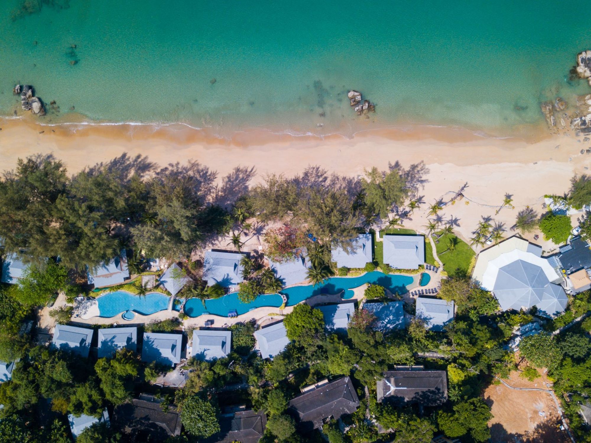 Moracea by Khao Lak Resort: Birdview Beach and Pool Area