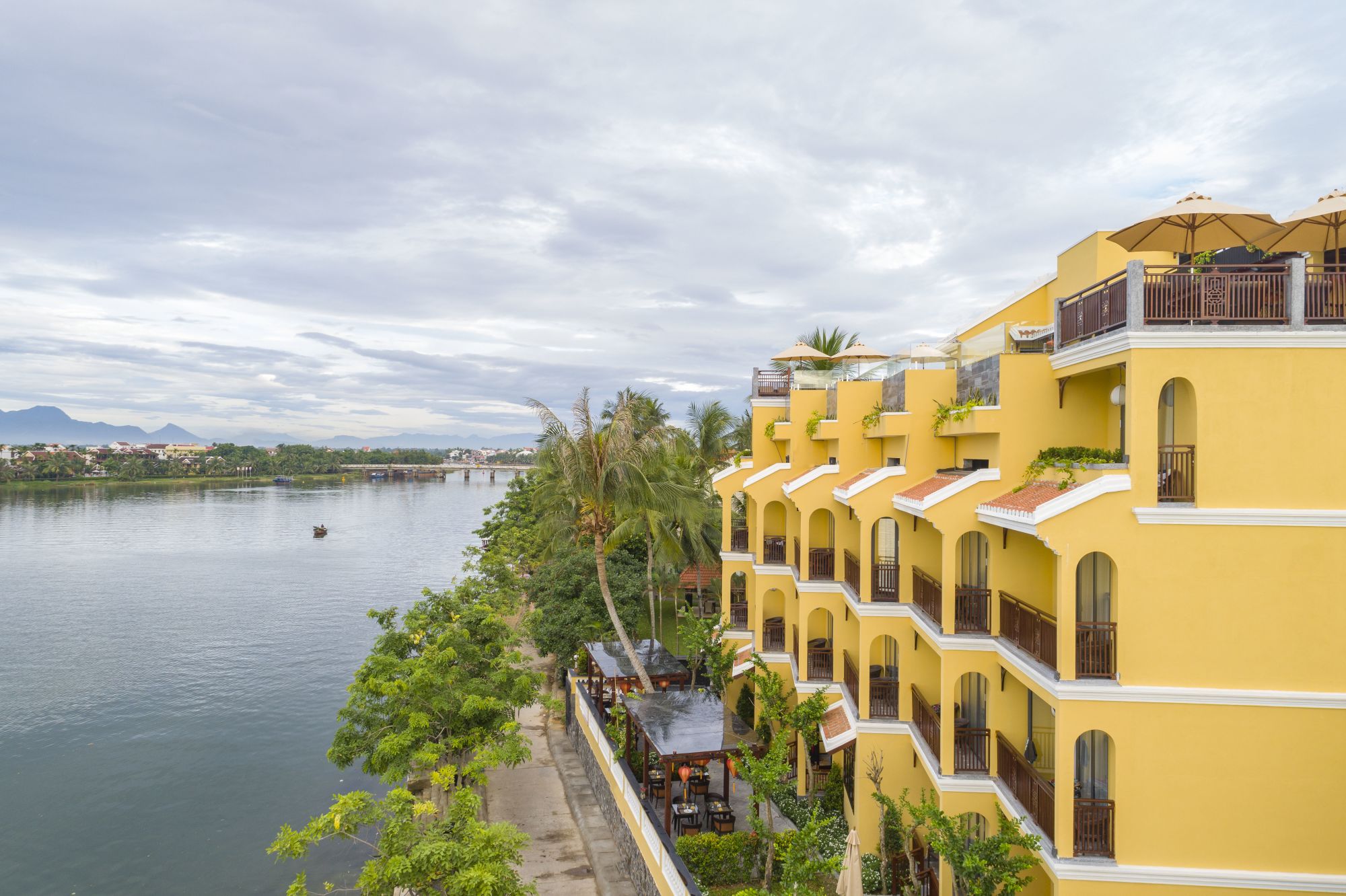 Little Riverside in Hoi An: Areal View