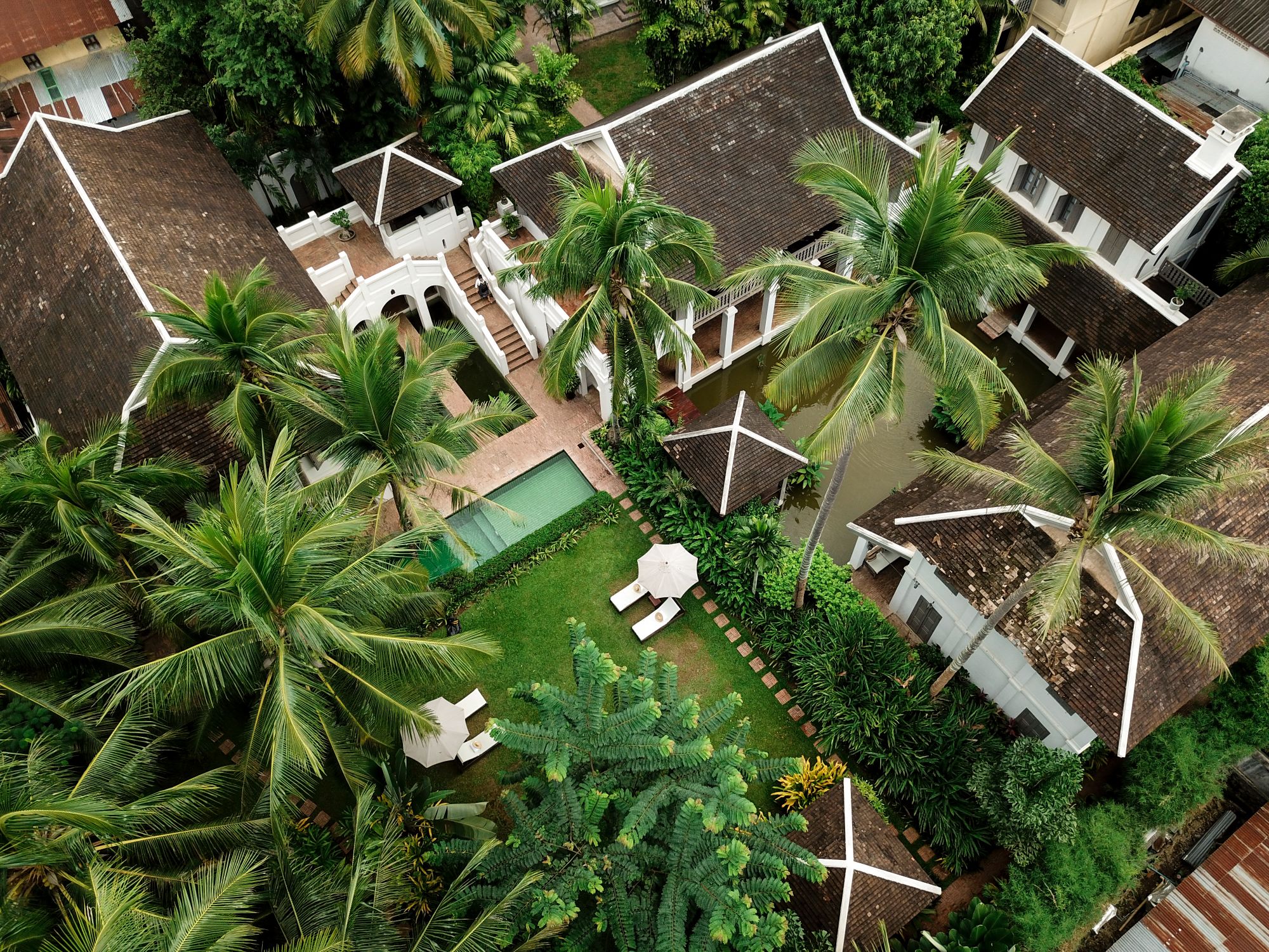 Satri House in Luang Prabang: Aerial View