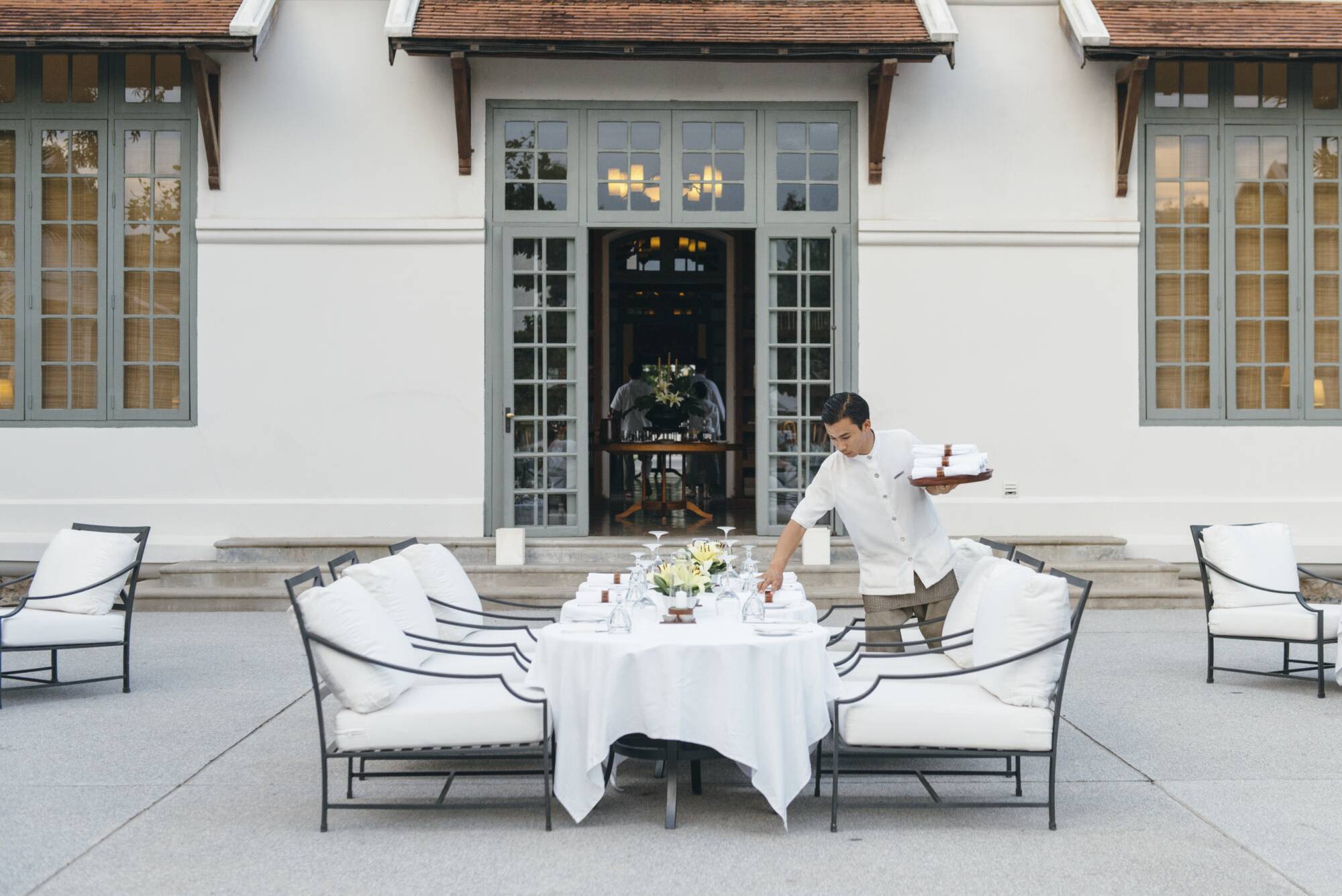 Amantaka à Luang Prabang: Poolside Dining