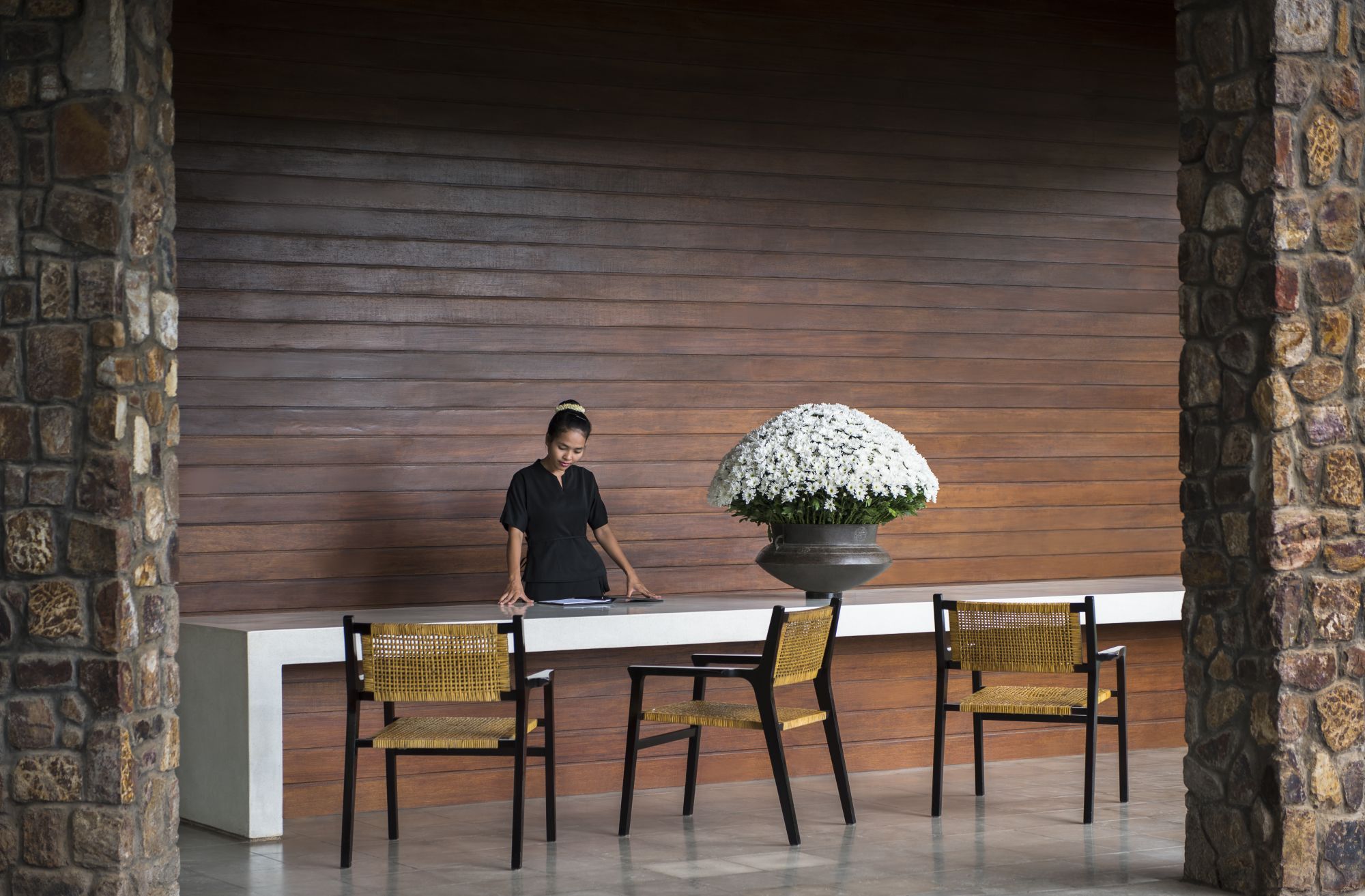 Amansara in Siem Reap: Reception