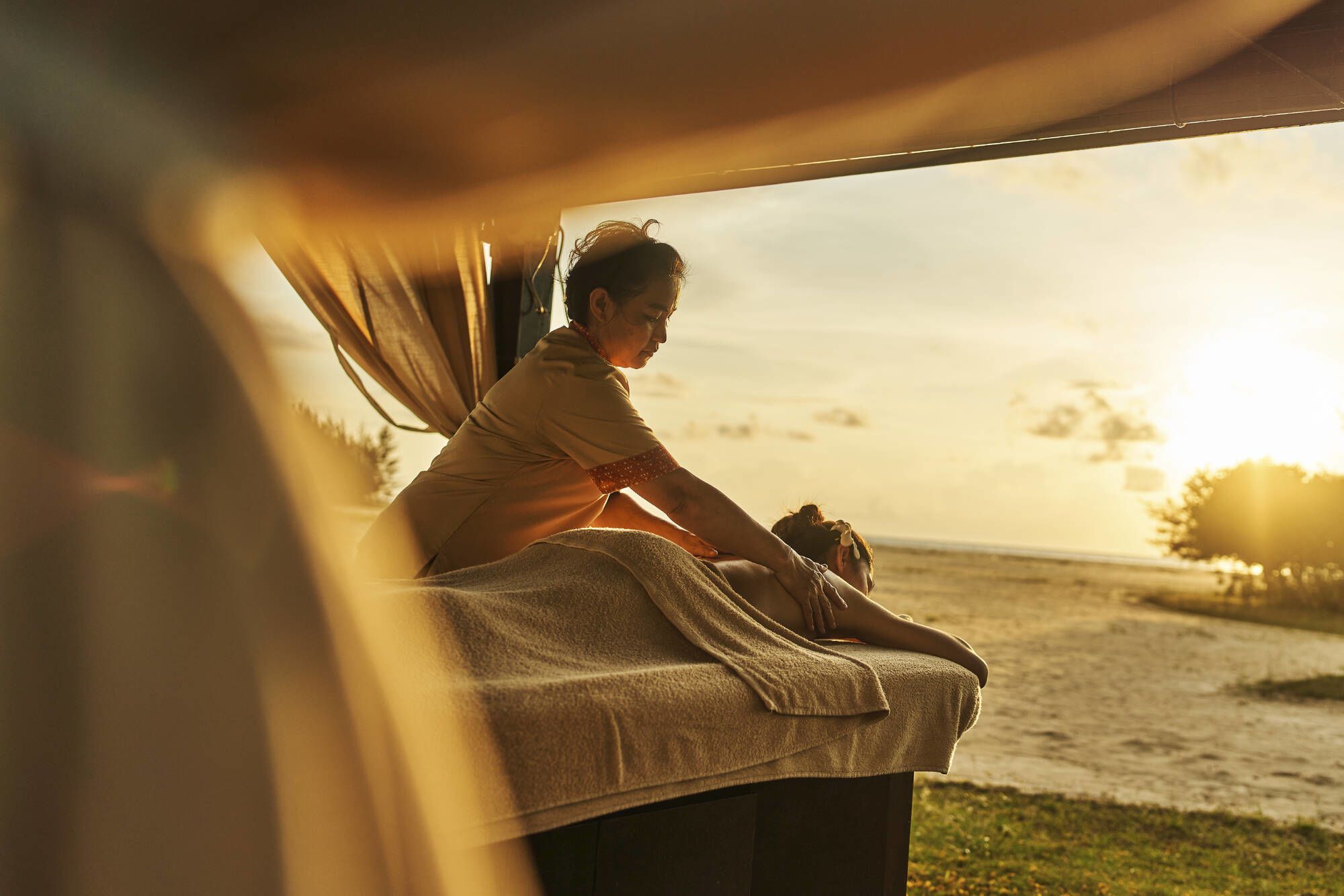Shangri-La Rasa Ria à Kota Kinabalu: Beach Reflexology