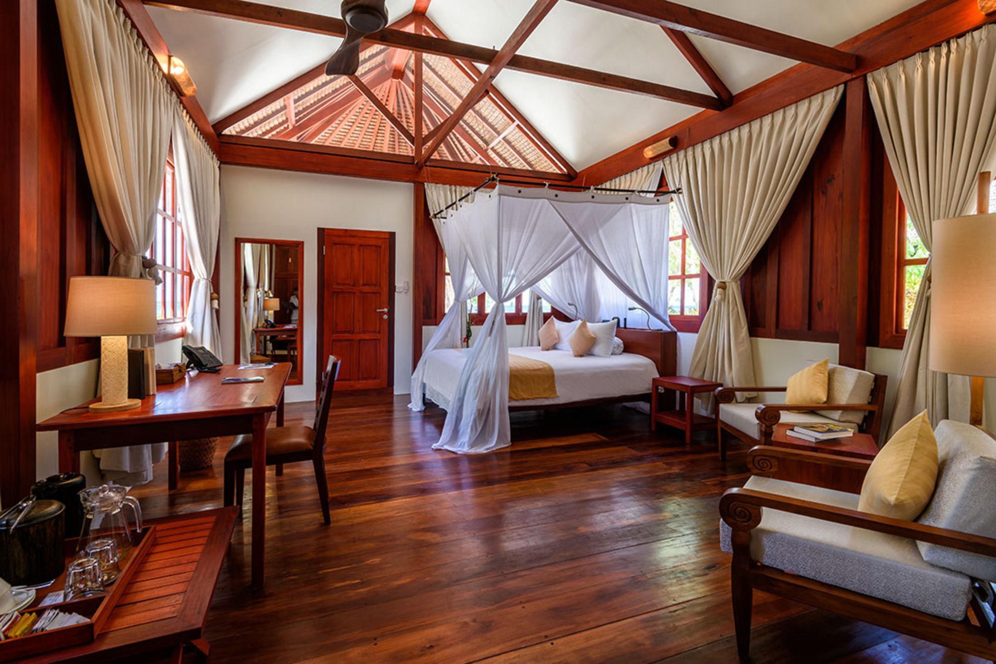 Wakatobi Dive Resort:  Turtle Beach Bungalow | Bedroom