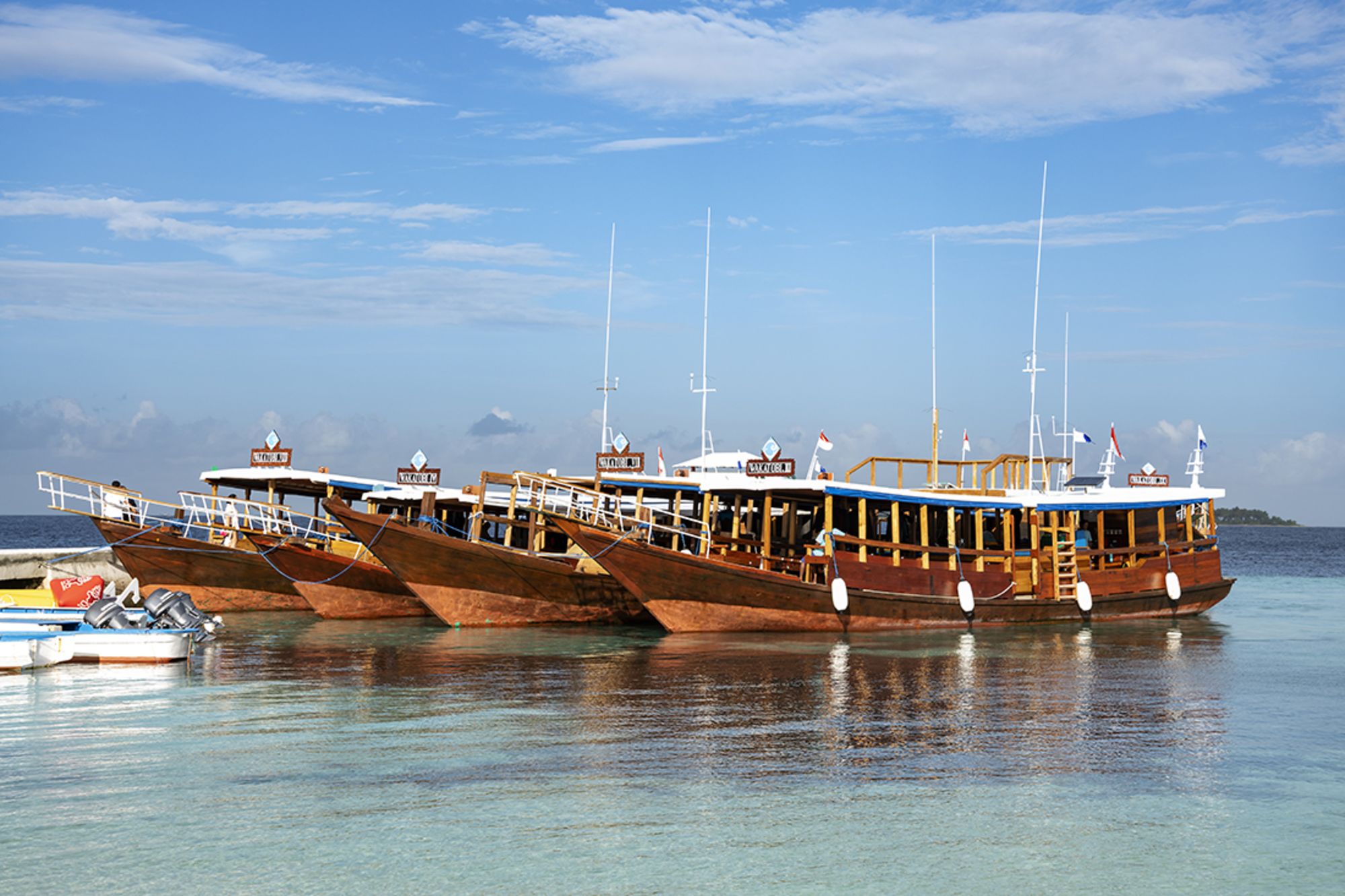 Wakatobi Dive Resort:  Wakatobi dive boats