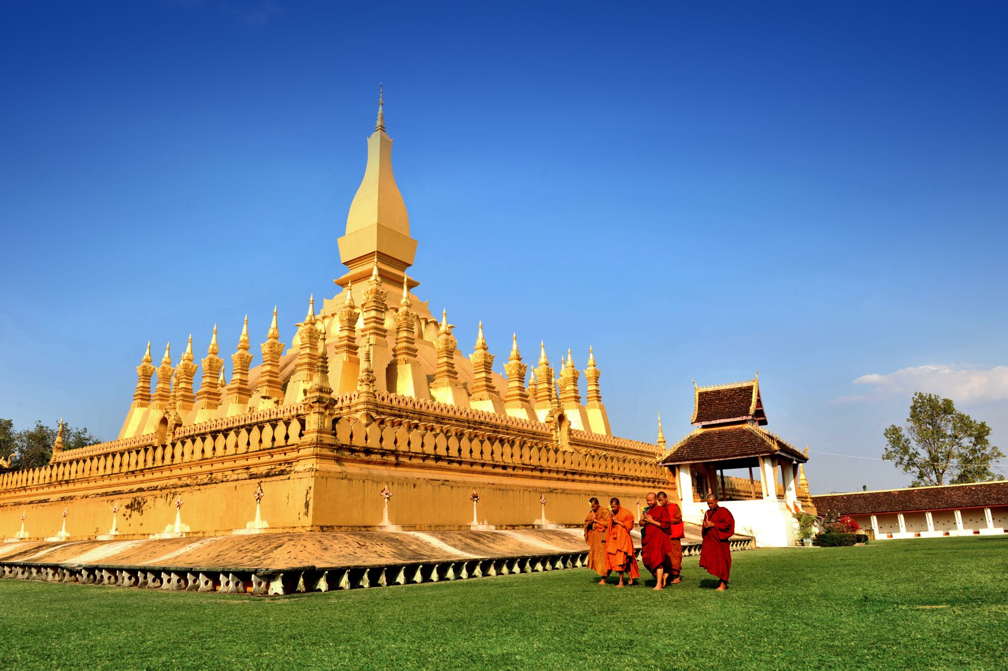 Leserreise mit Somedia - Sanftes Laos & der mächtige Mekong ab Vientiane: Vientiane: Pha That Luang