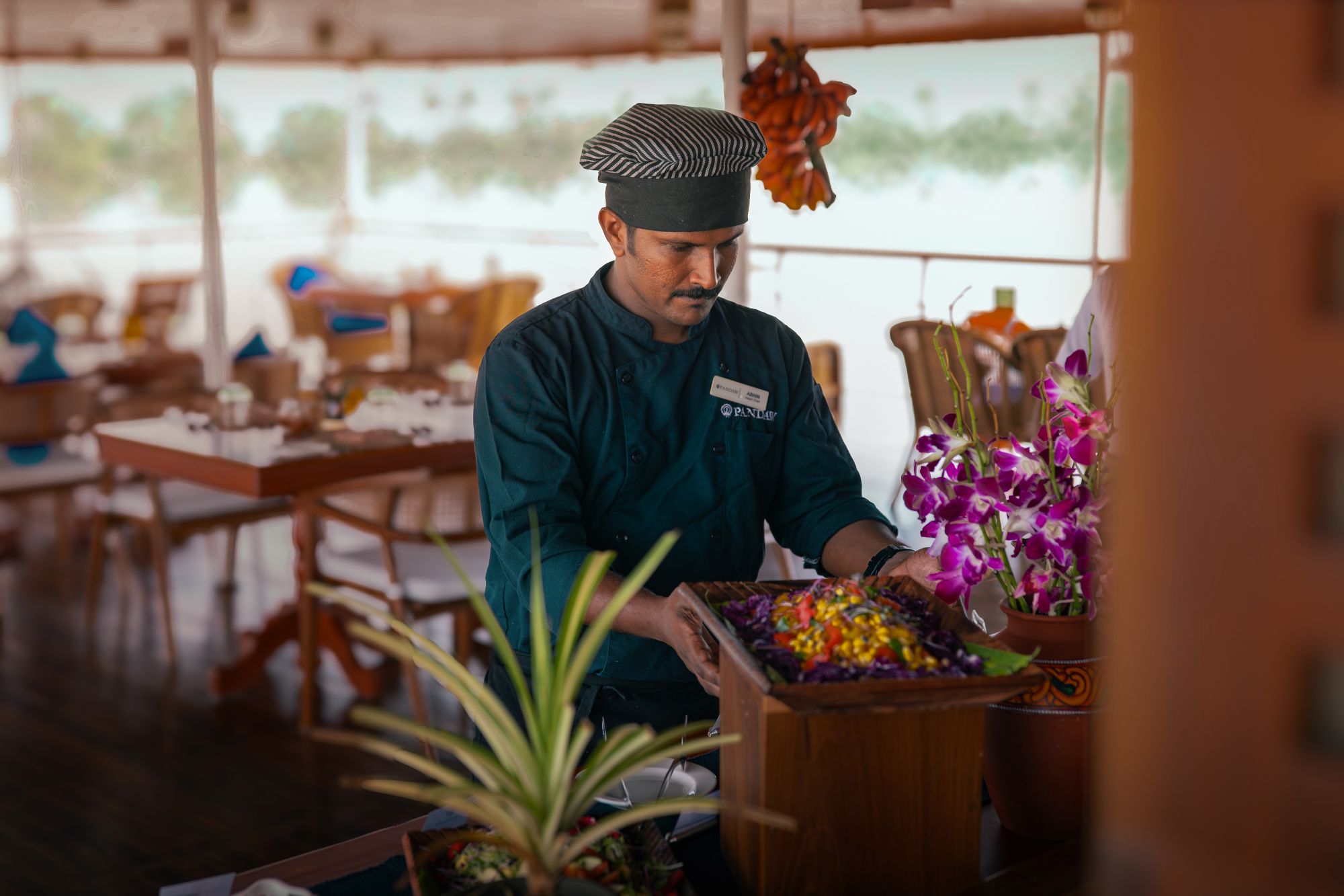 Keralas stille Wasserwelten ab Kochi: RV Kochi Pandaw | Al fresco dining