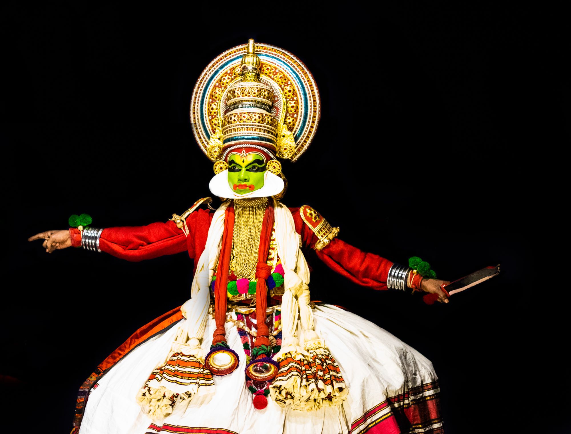 Keralas stille Wasserwelten ab Kochi: Kathakali Dance