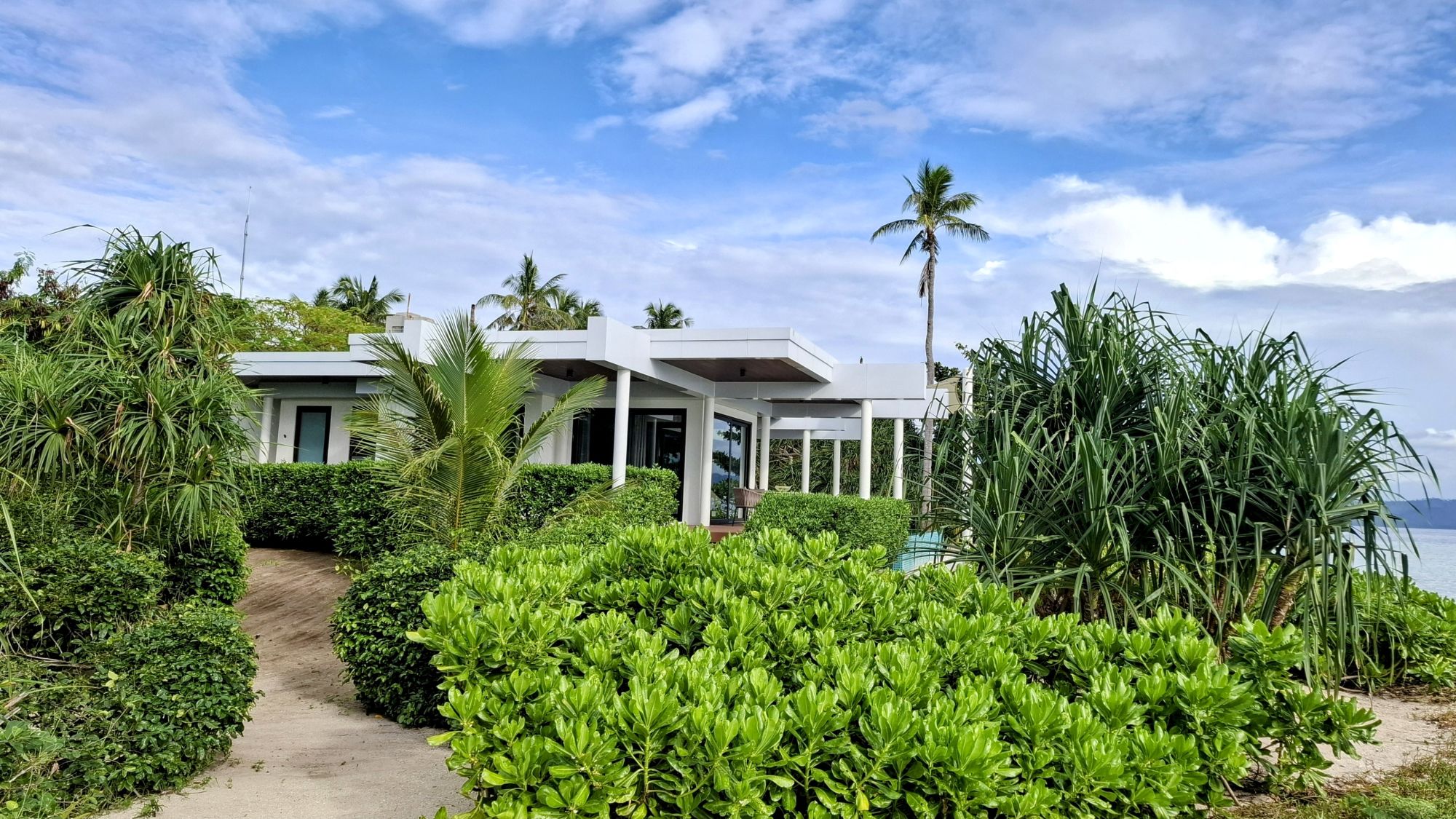 Banwa Private Island in Palawan: exterior: North East Principal Villa