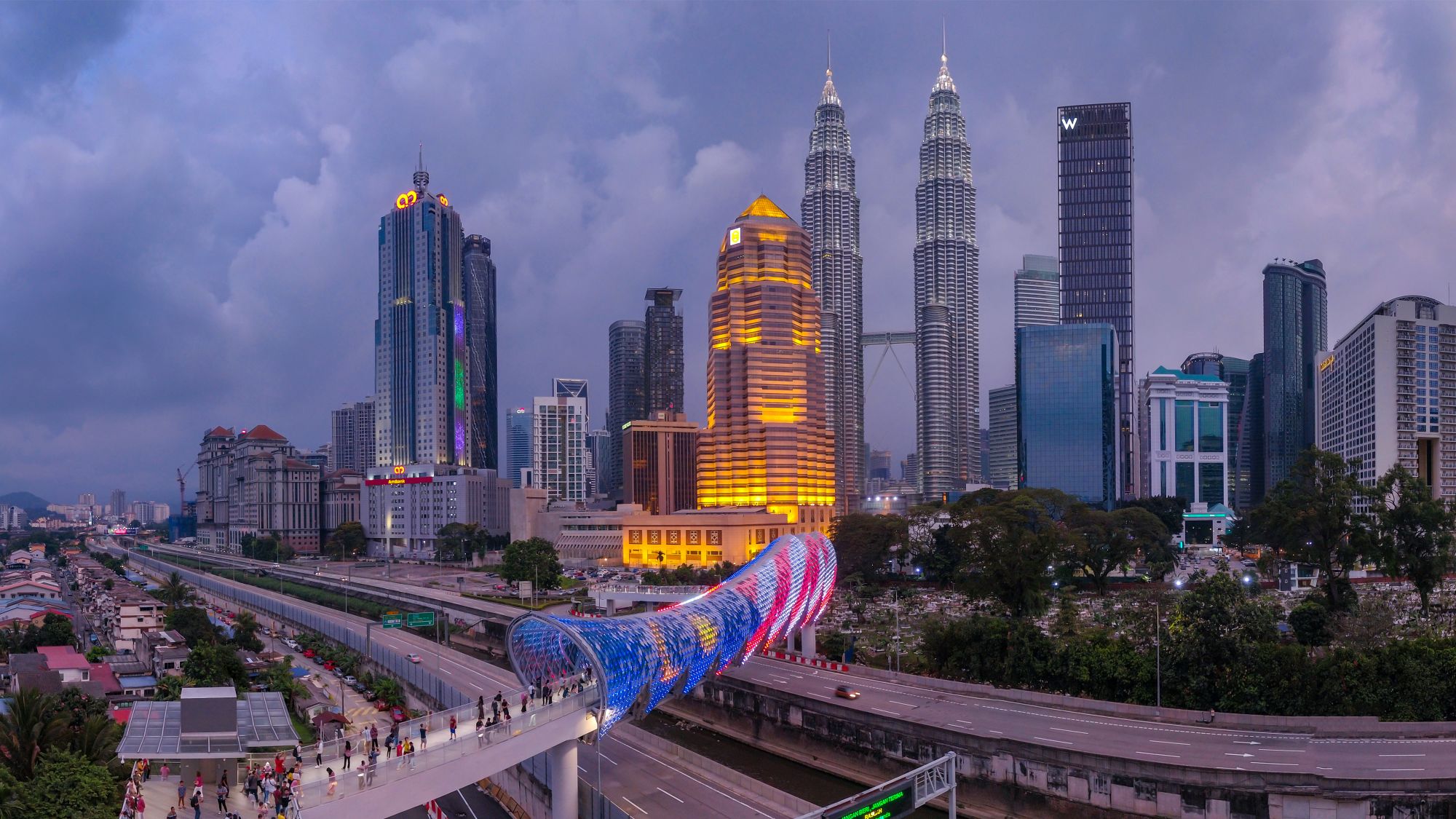 Circuit en voiture de location Malaisie de Kuala Lumpur: Kuala Lumpur - Saloma Bridge