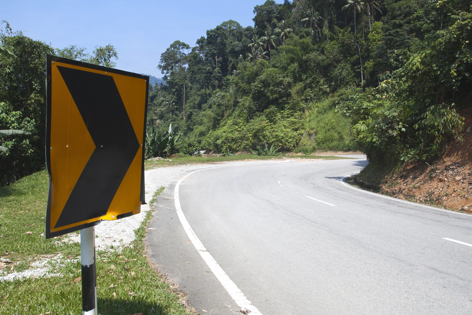 Circuit en voiture de location Malaisie de Kuala Lumpur: Malaysia Cameron Highlands Road Sign