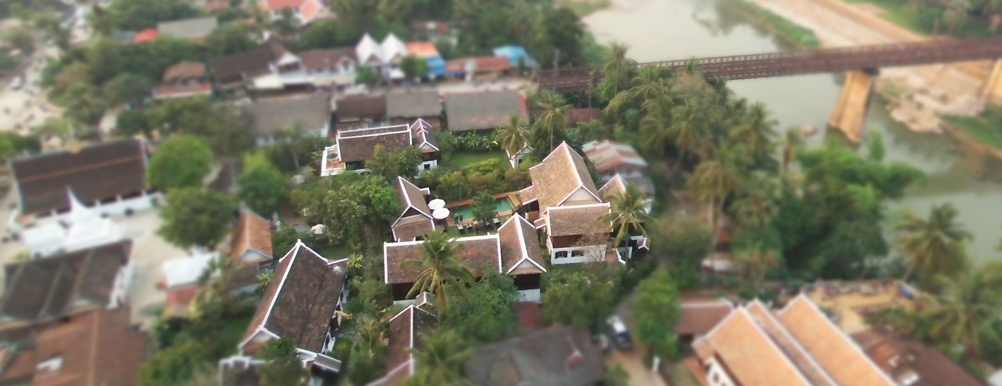 Villa Maydou in Luang Prabang: Aerial View