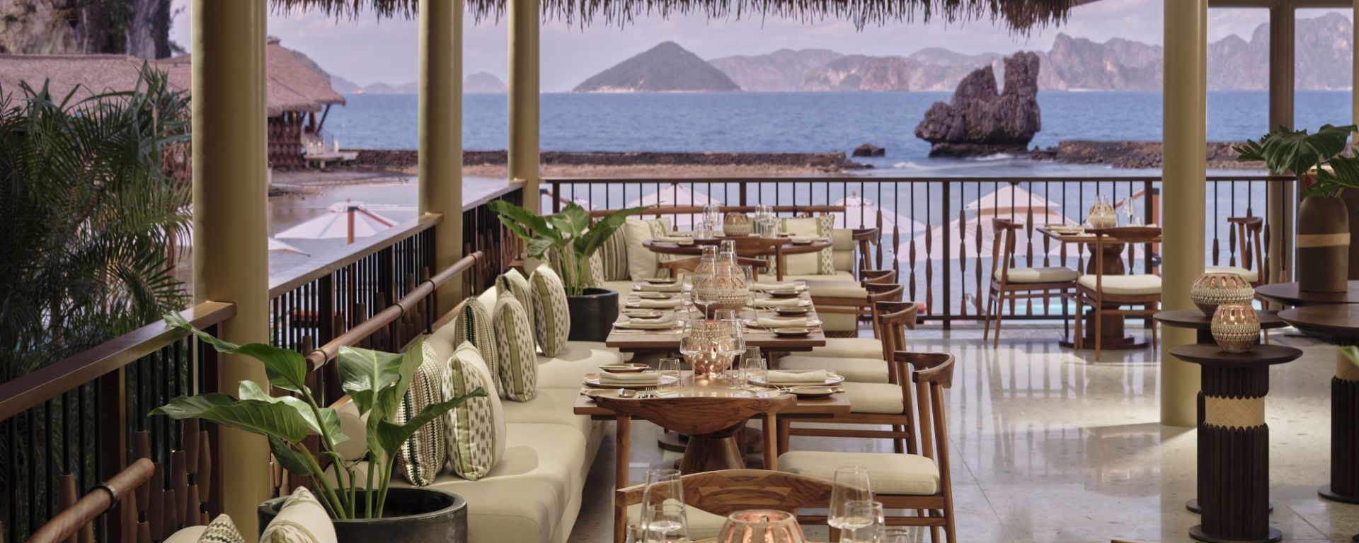 El Nido Resorts Lagen Island in Palawan:  Clubhouse Restaurant | View