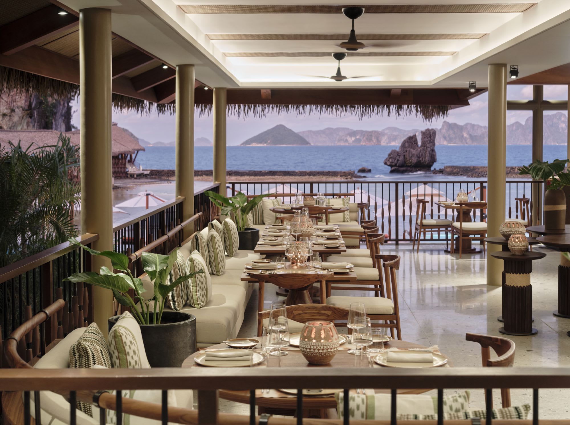 El Nido Resorts Lagen Island in Palawan:  Clubhouse Restaurant | View