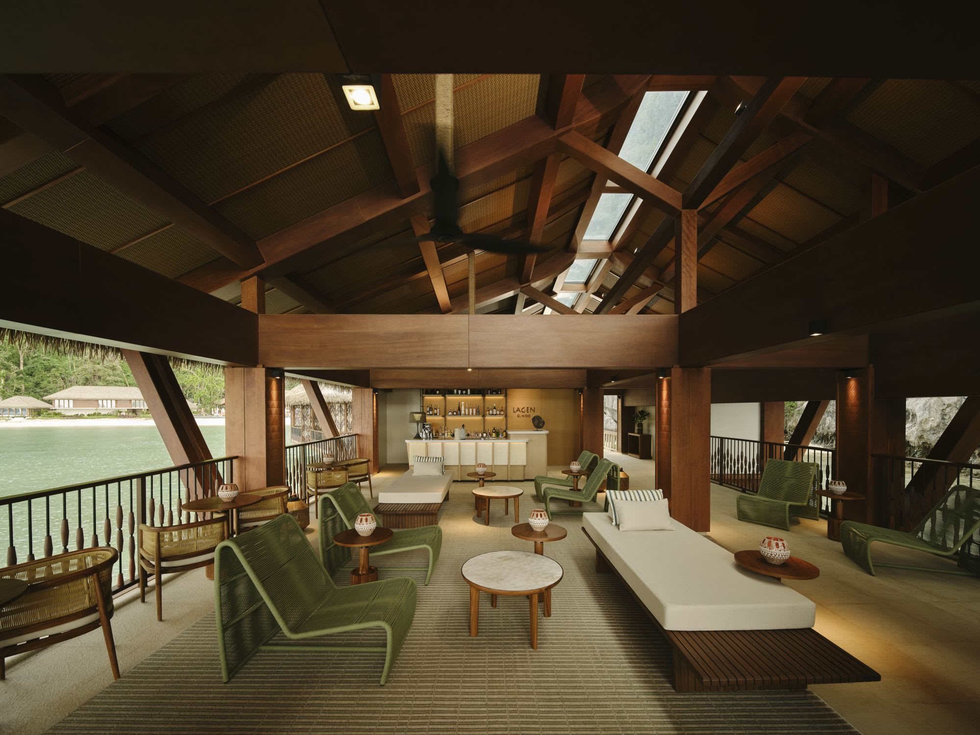 El Nido Resorts Lagen Island in Palawan:  Lagen Boathouse | Arrival Pavilion