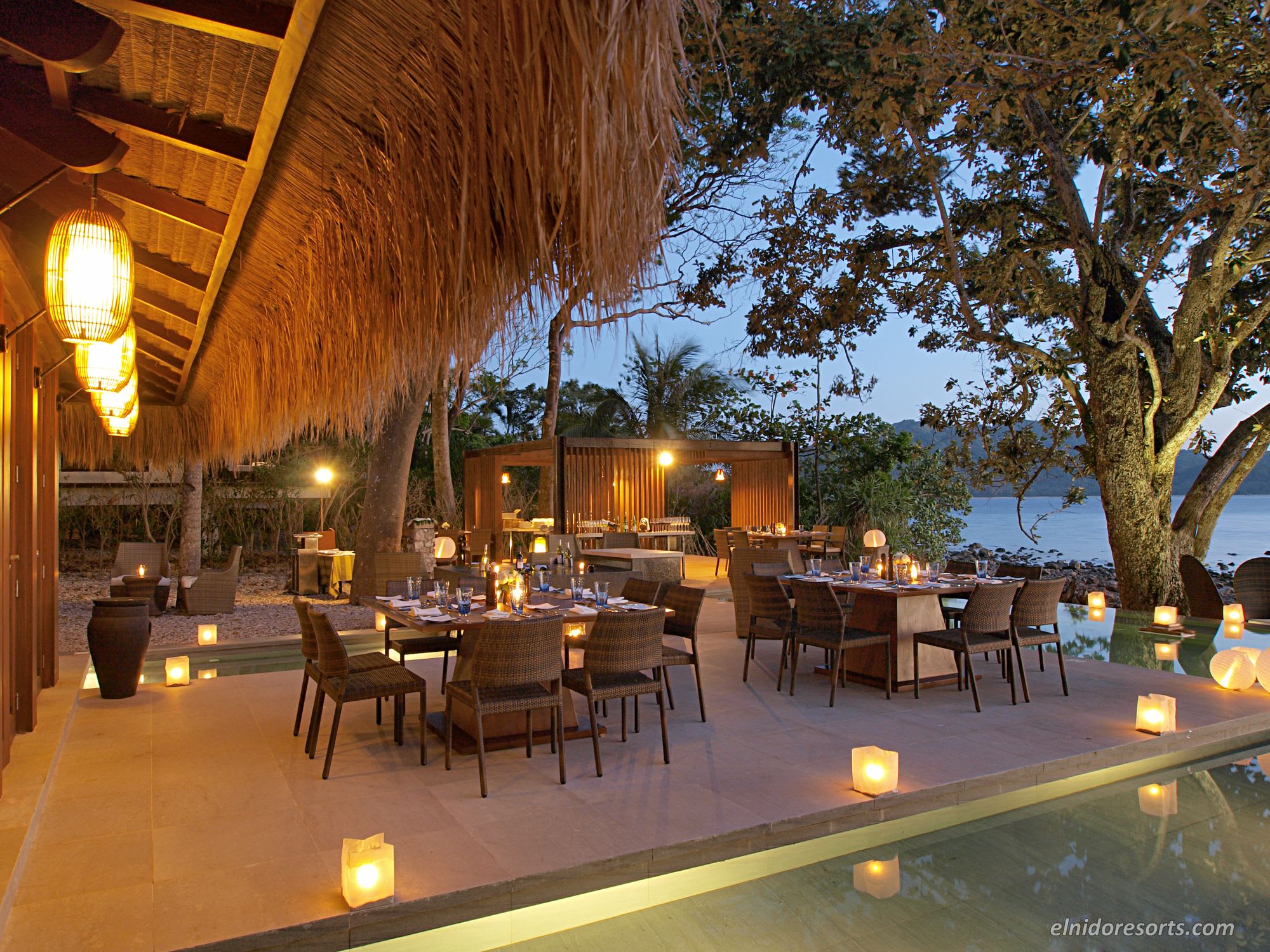 El Nido Resorts Pangulasian Island à Palawan: Dinner Set-up