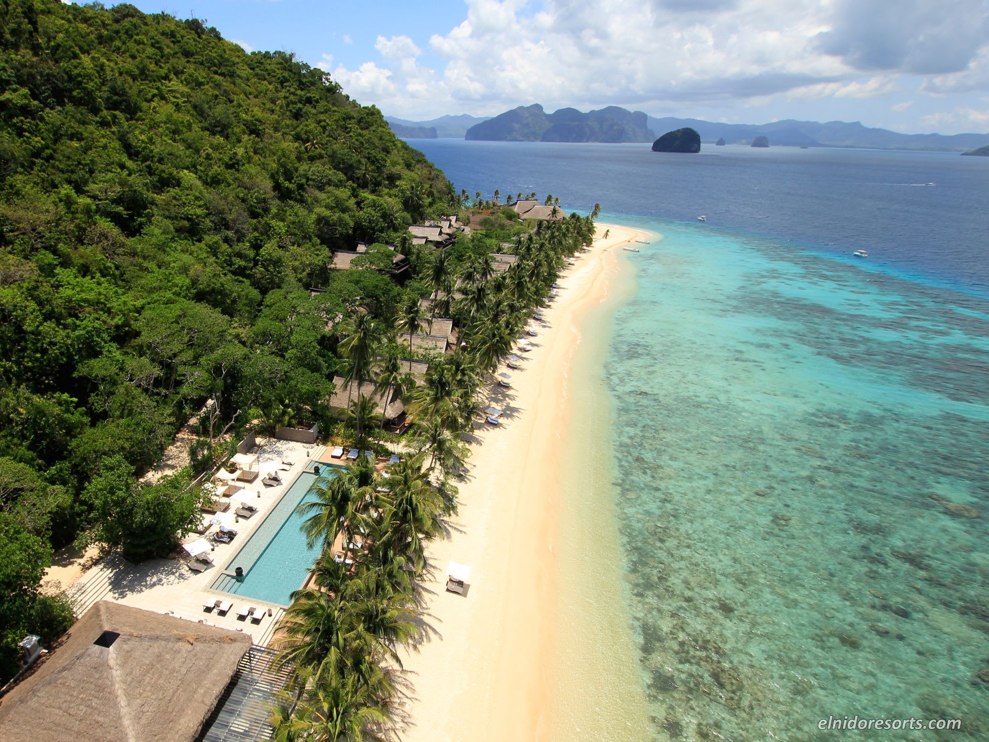 El Nido Resorts Pangulasian Island à Palawan: Resort Aerial View