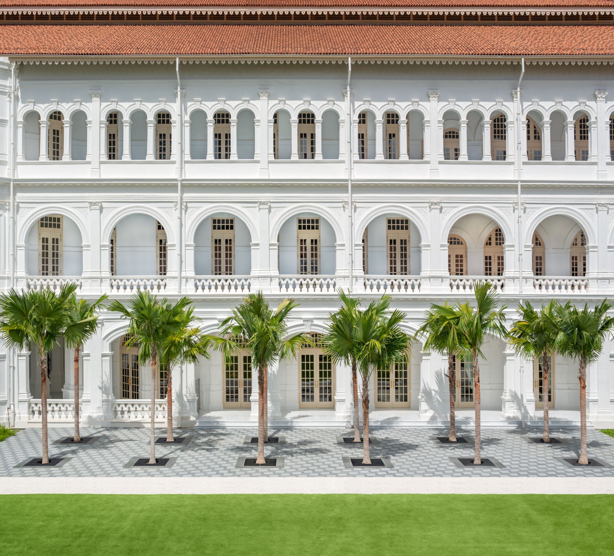 Raffles Singapore à Singapour: Palm Court View