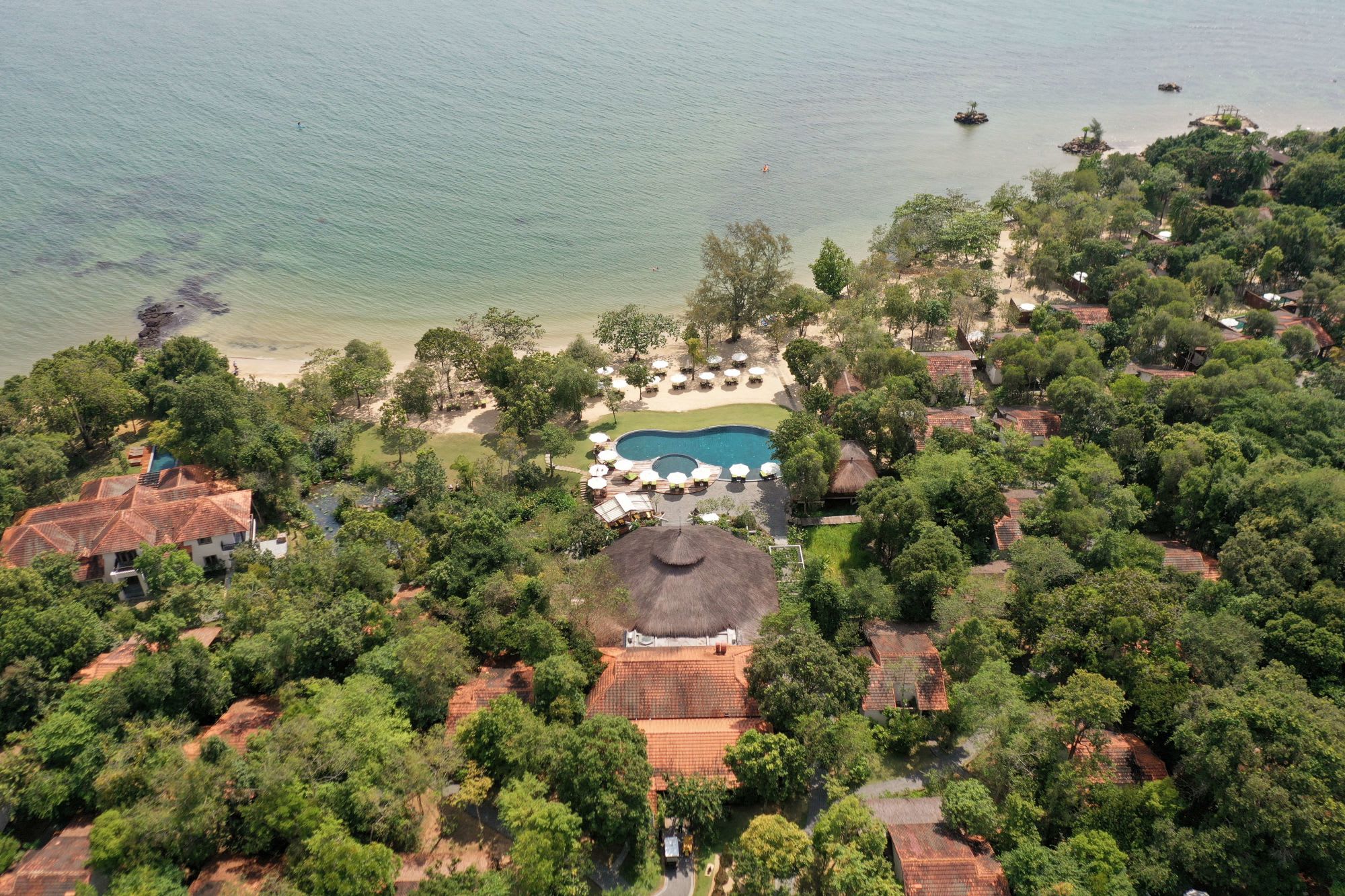 Green Bay Phu Quoc Resort & Spa:  Palm Beach top view
