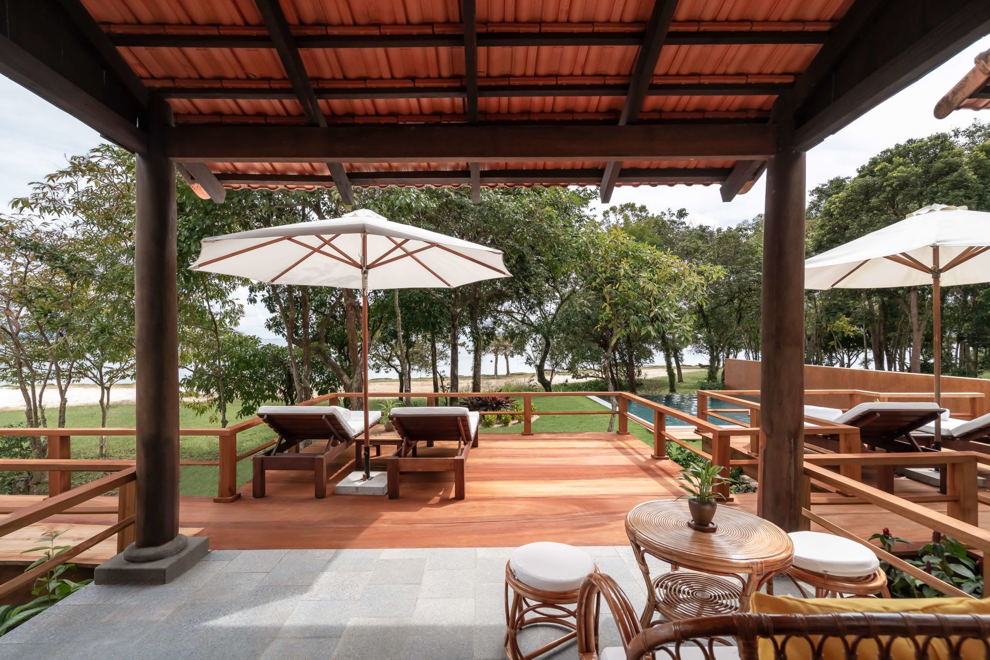 Green Bay Phu Quoc Resort & Spa:  3-BR Beach Front Pool Residence | Terrace