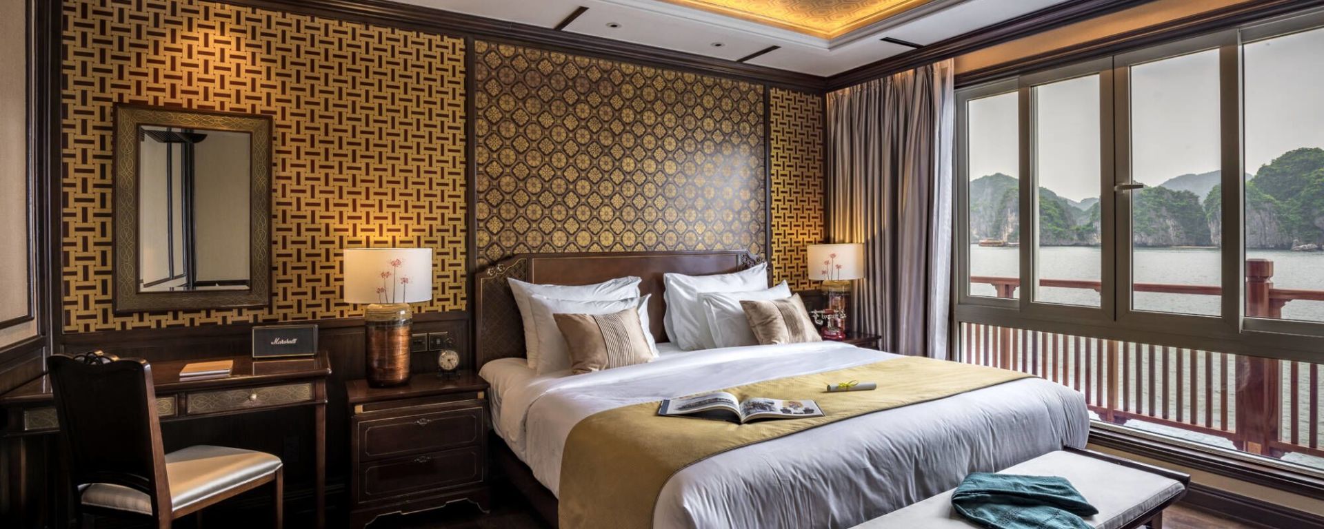Mystische Lan Ha Bucht Kreuzfahrt mit «Ylang» ab Hanoi: ylang-regency-suite-front-glory-daisy