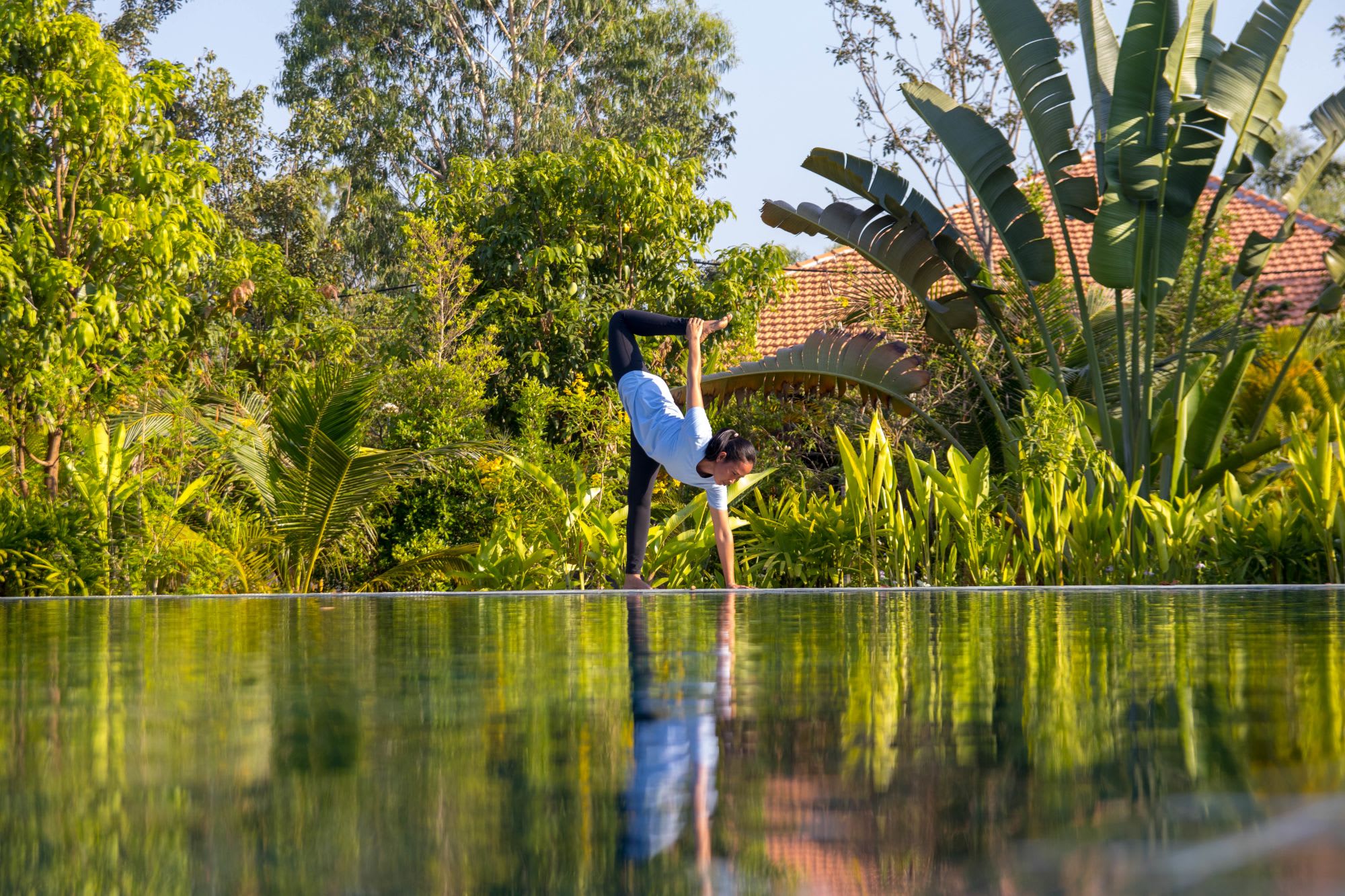 Farmhouse Resort & Spa - Smiling Gecko Sozialprojekt ab Phnom Penh: Farmhouse Resort & Spa: Yoga