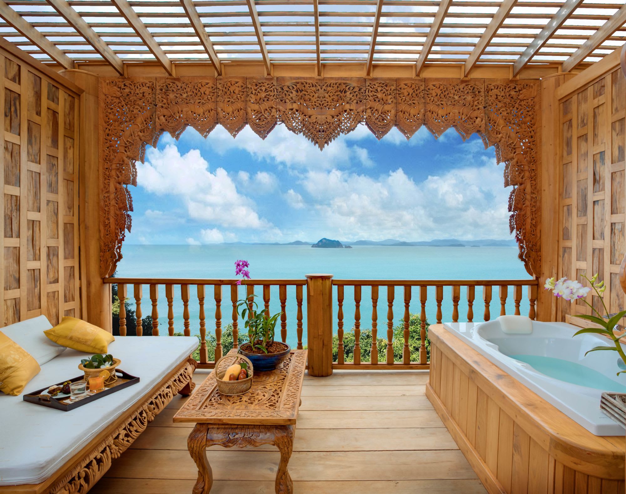 Santhiya Koh Yao Yai Resort & Spa in Ko Yao: Supreme Deluxe Sea View | Balcony