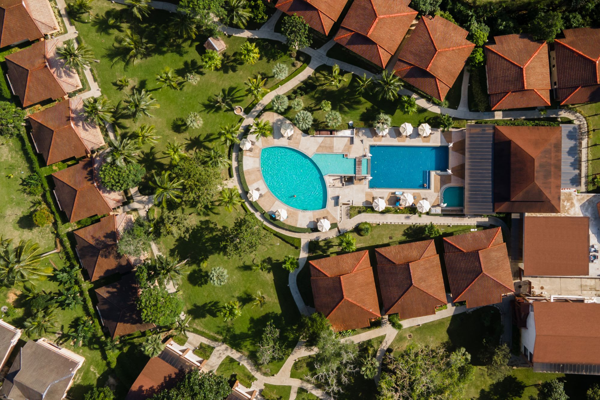 The Leaf Oceanside by Katathani in Khao Lak:  Aerial View