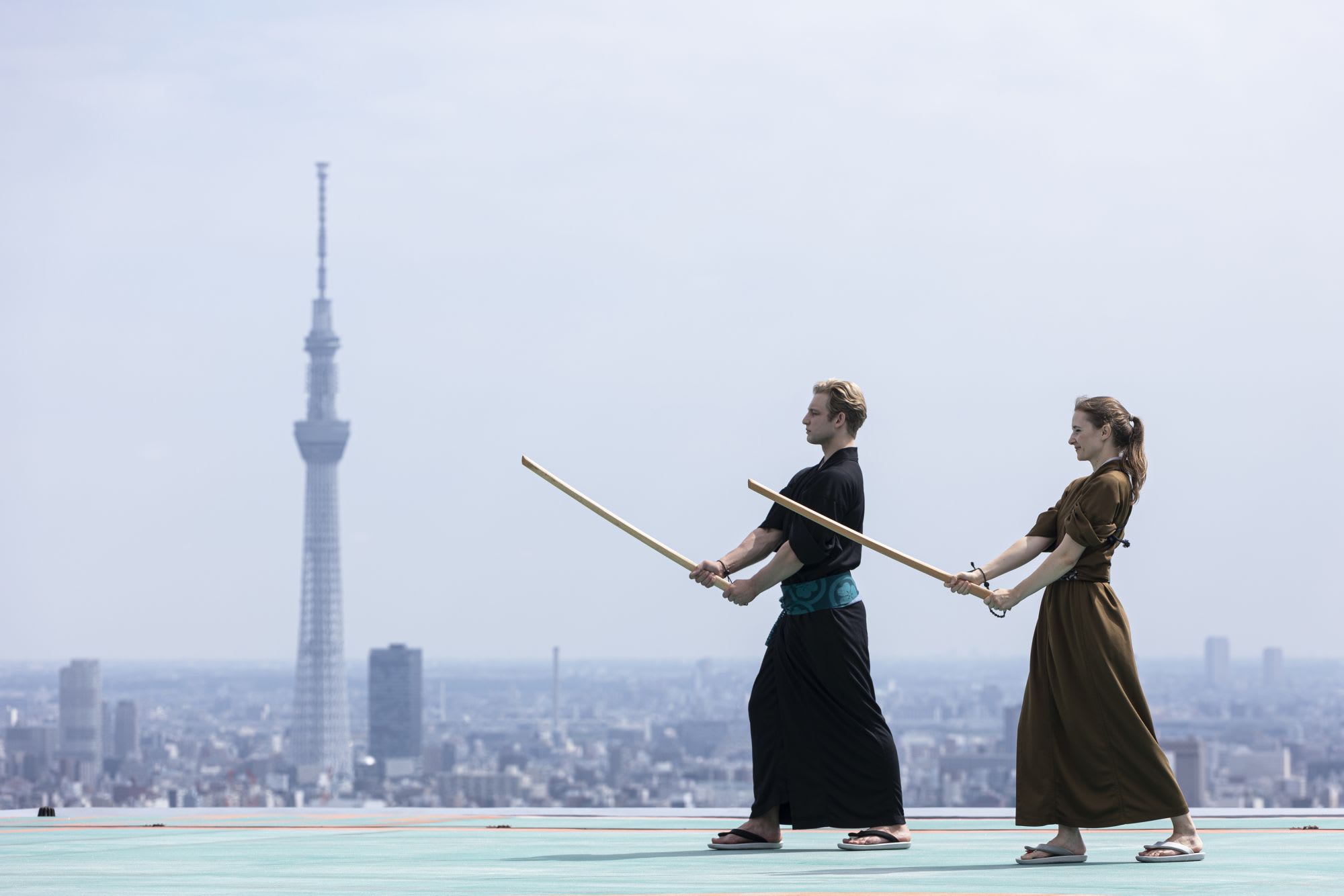 Hoshinoya Tokyo in Tokio: Sky-high Morning Kenjutsu Practice
