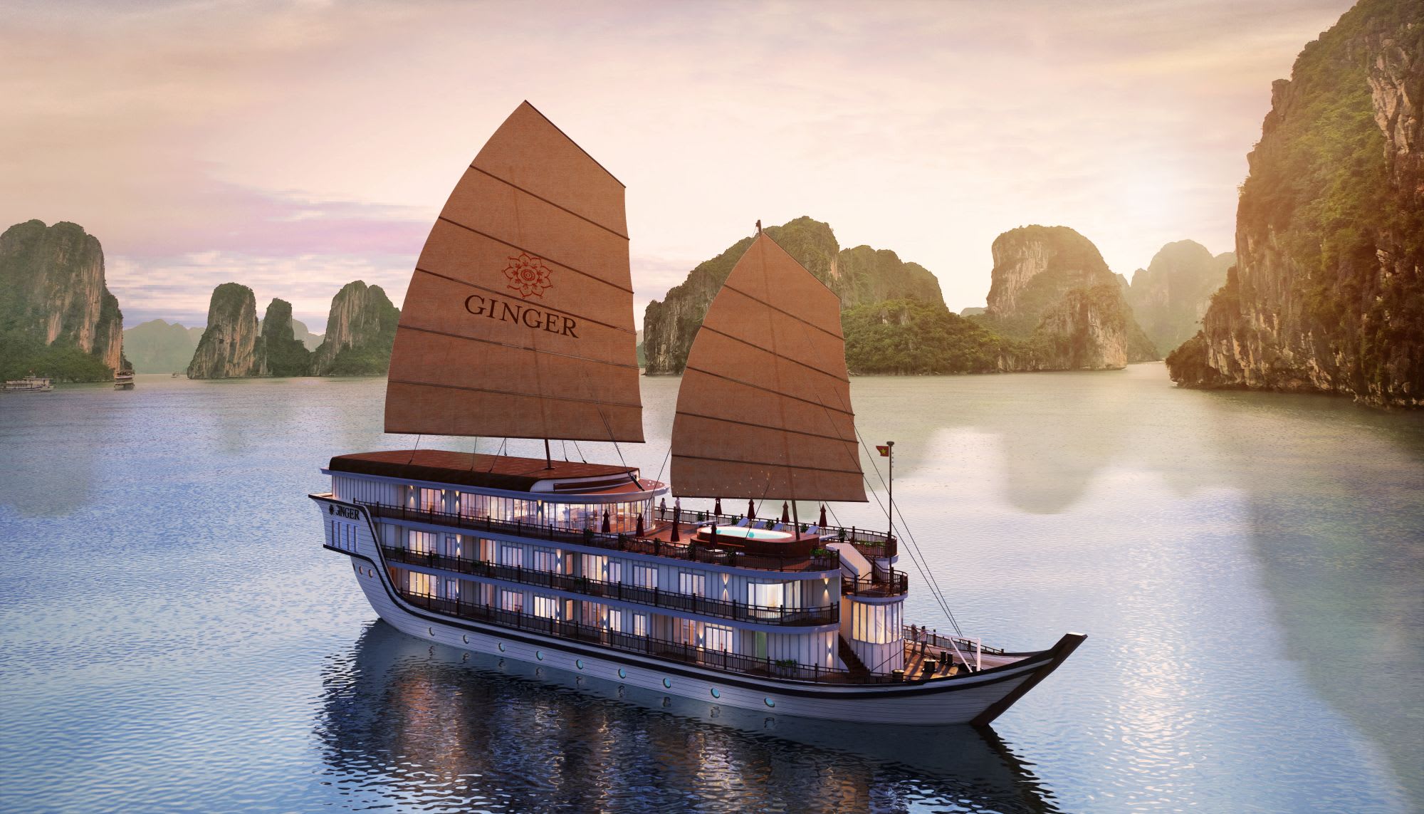 Croisière dans la baie mystique de Lan Ha à bord du «Ginger» de Hanoi: Heritage Line - LH Ginger Ship Full