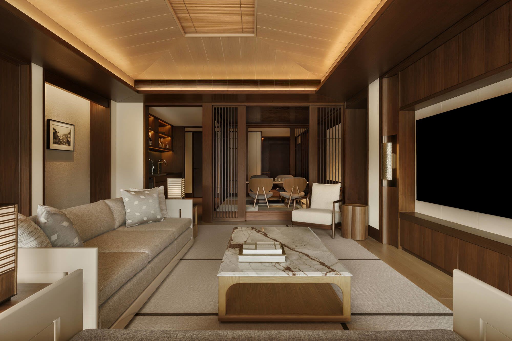 Capella Kyoto:  Gion Suite | livingroom