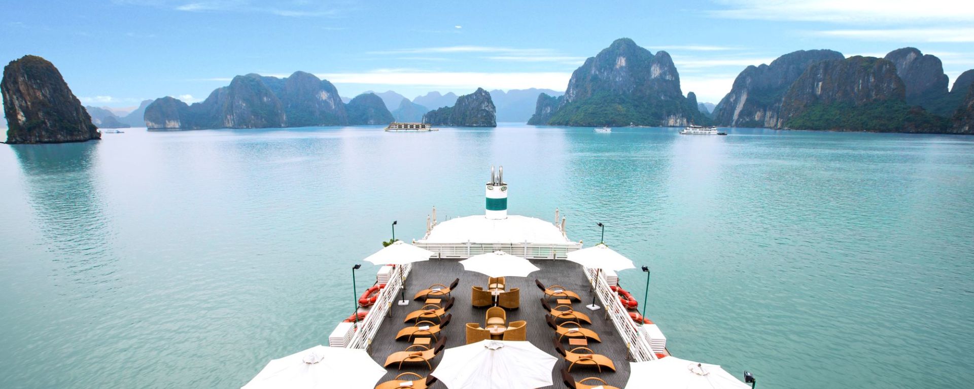 Halong Bucht Kreuzfahrten mit «The Au Co» 3D ab Hanoi: Sundeck - 2