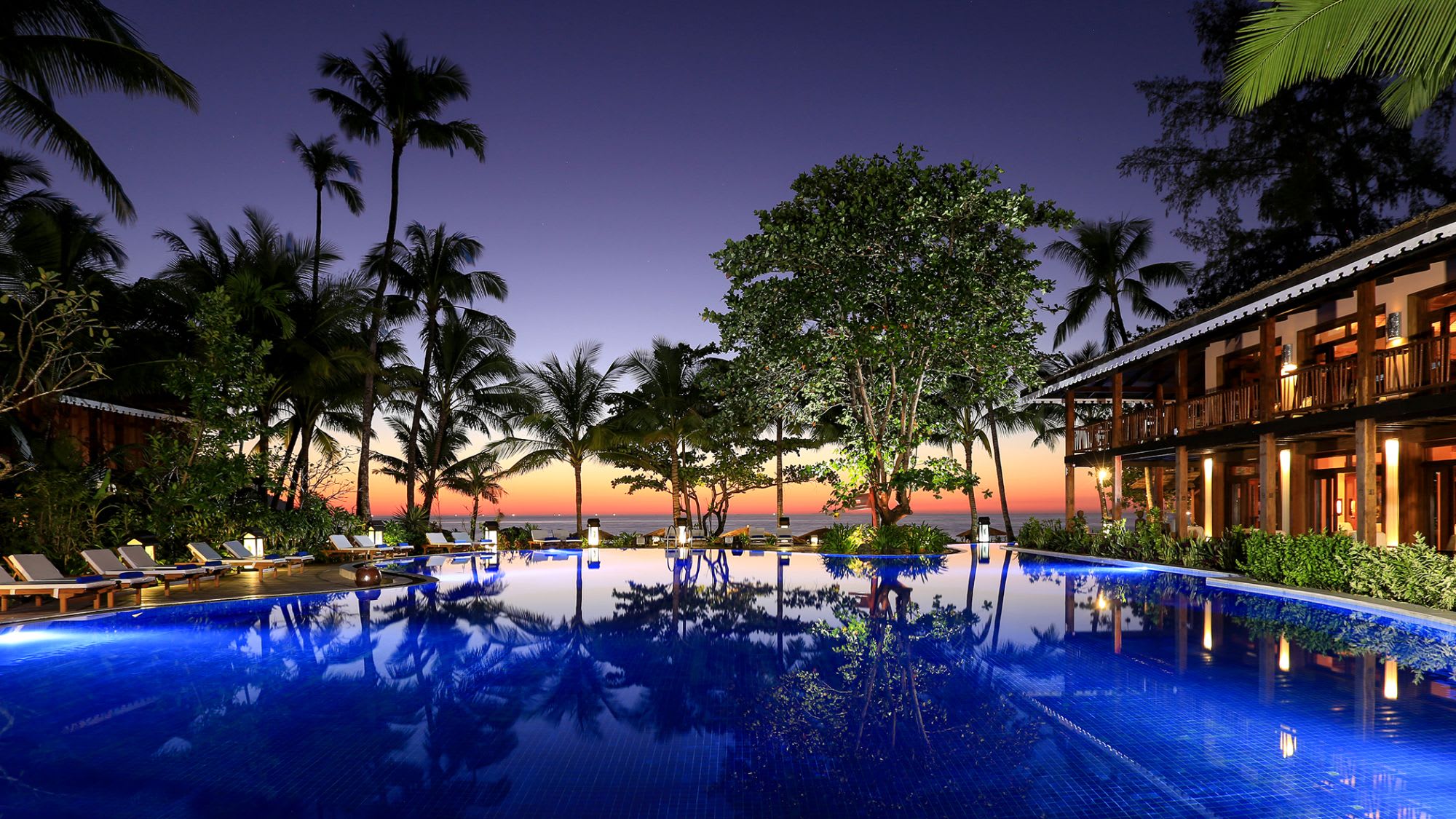 Sandoway Resort à Ngapali: Night shot