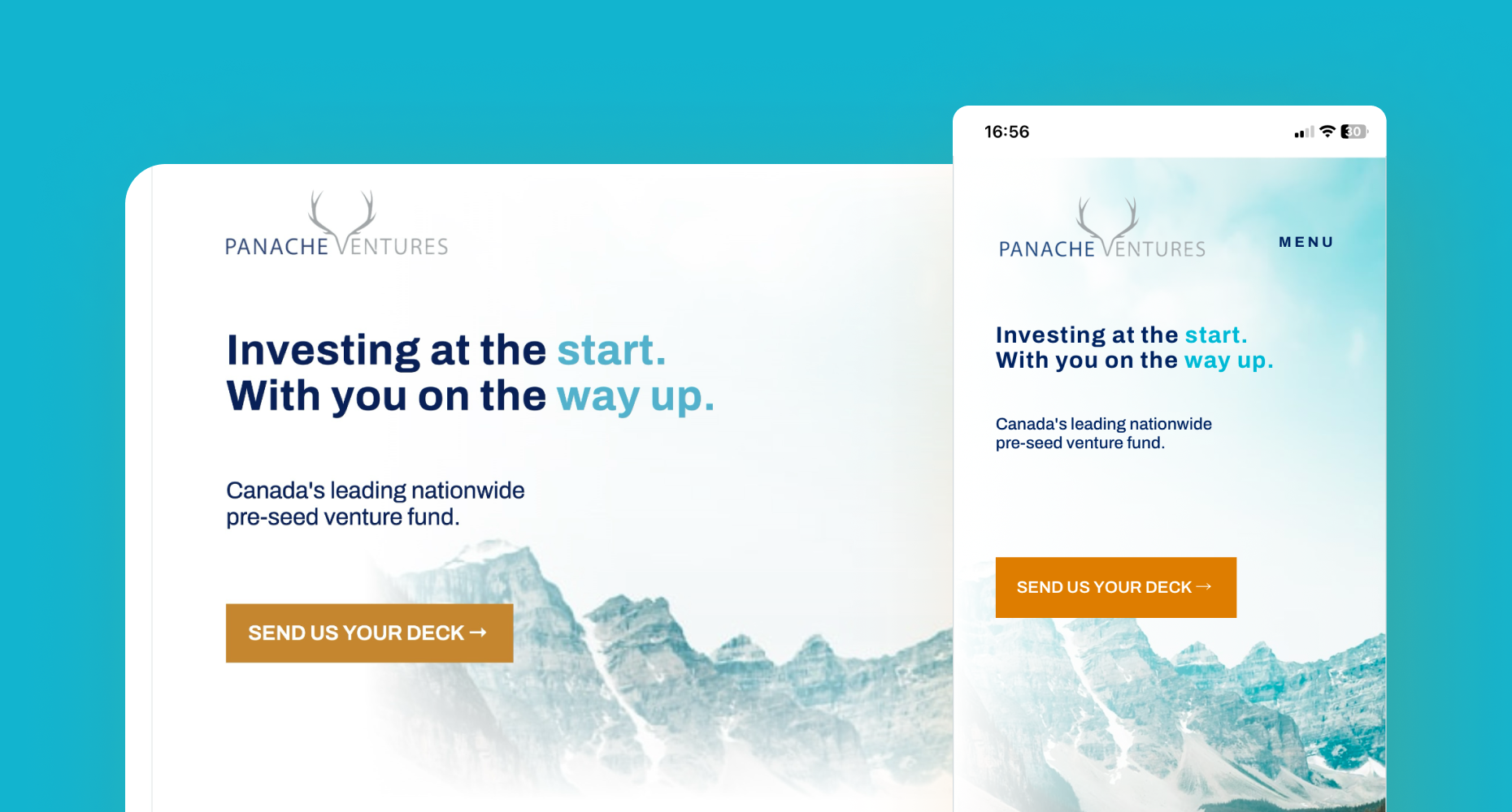Site vitrine et branding pour un fond d'investissement
