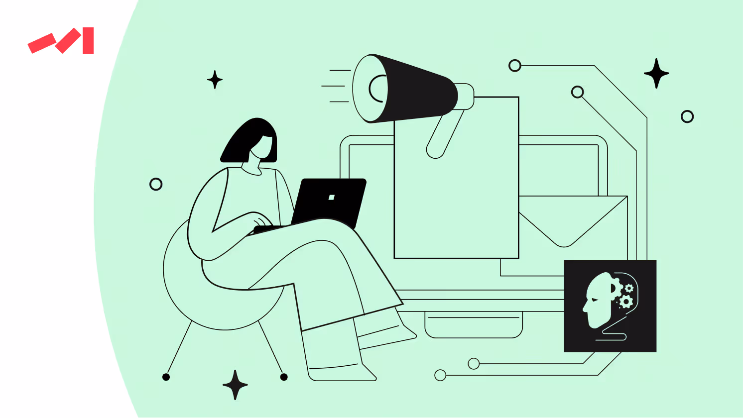 A woman sitting in a chair using a laptop