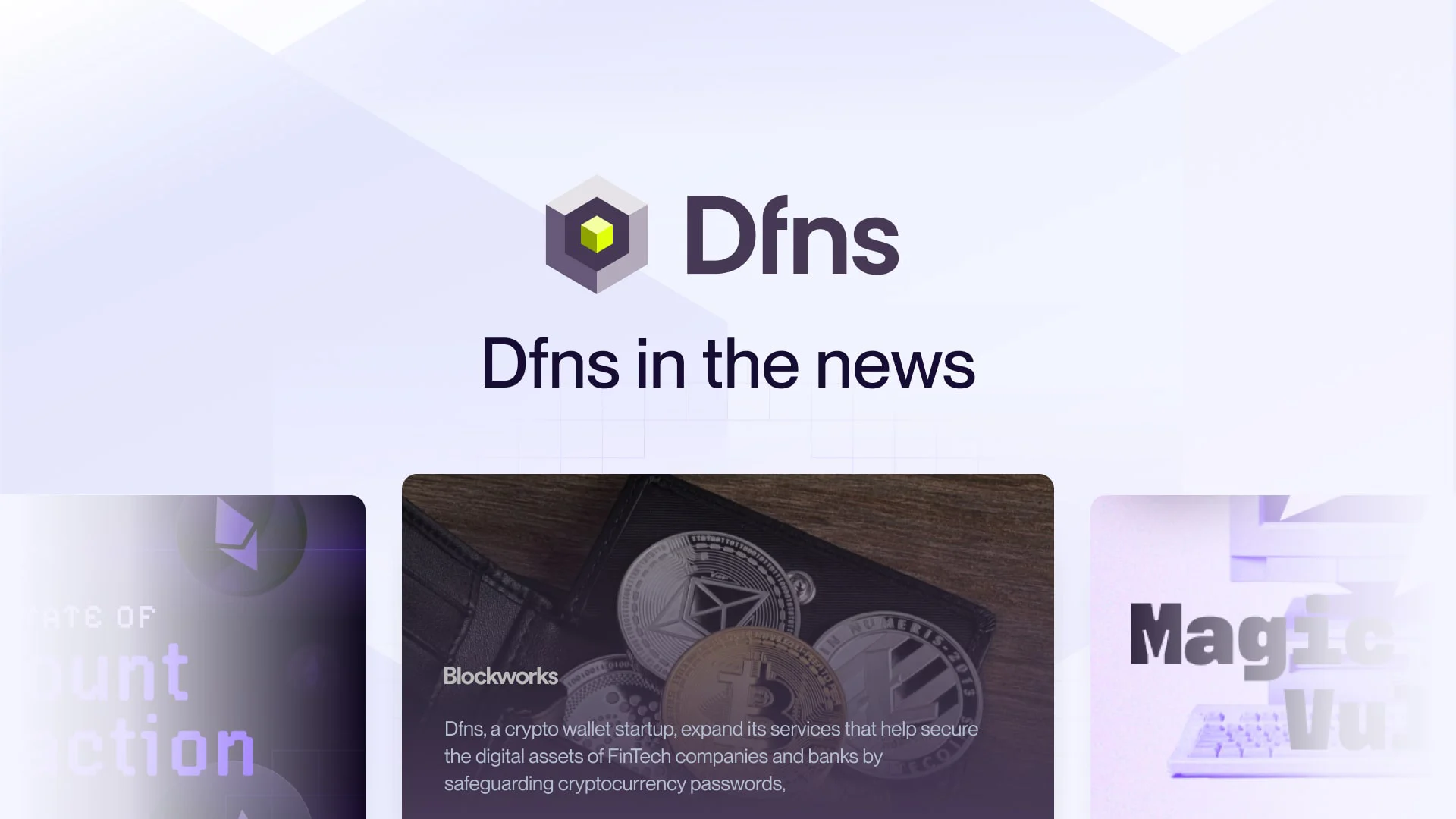 Dfns — News Room