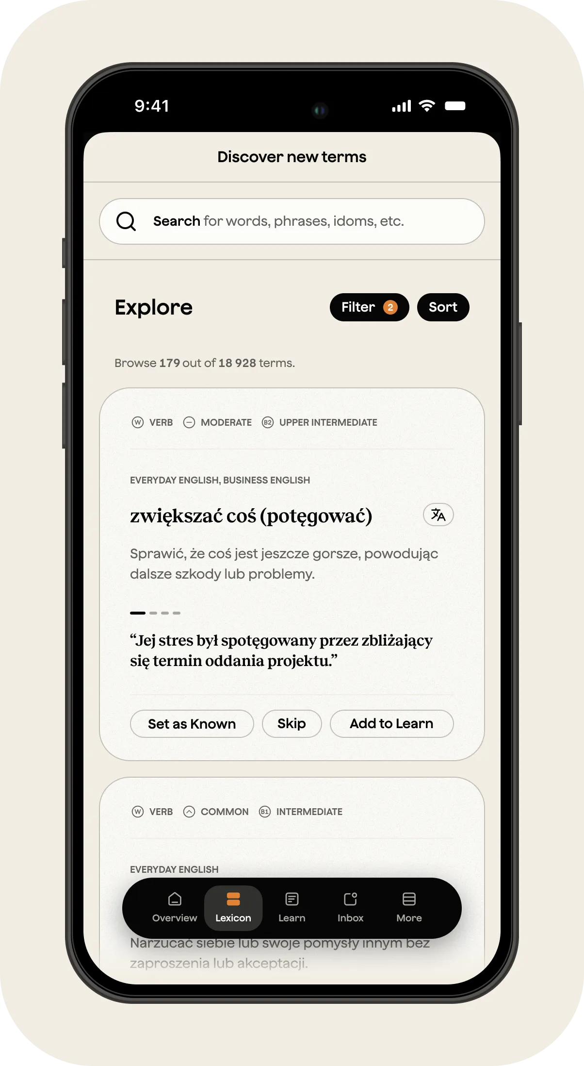 A cell phone with a screen that says "Explore" on it.