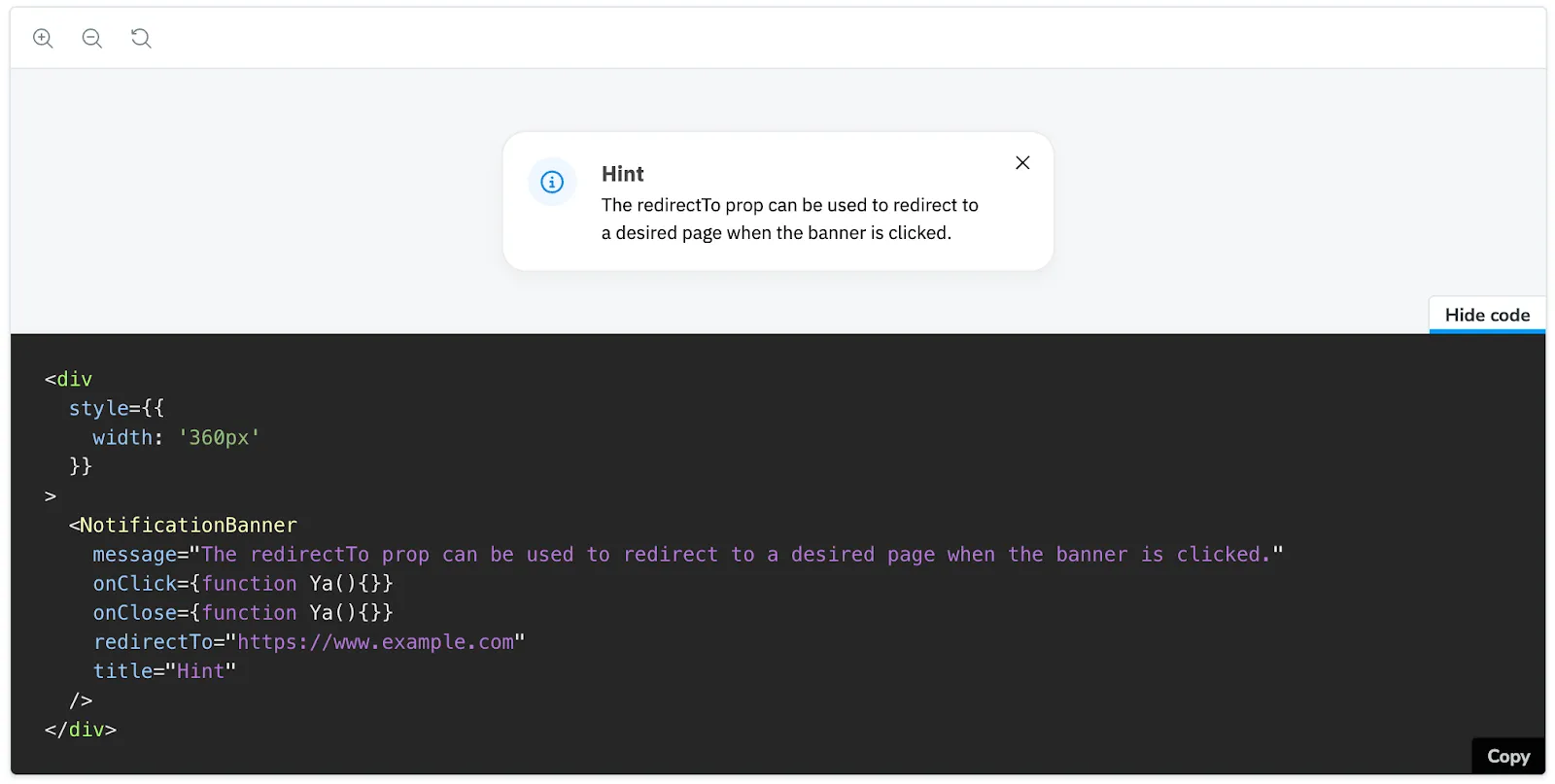 Code for adding UX design components to Quill
