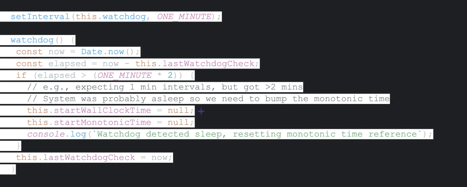 Code snippets highlighting key aspects of a Chrome extension service worker