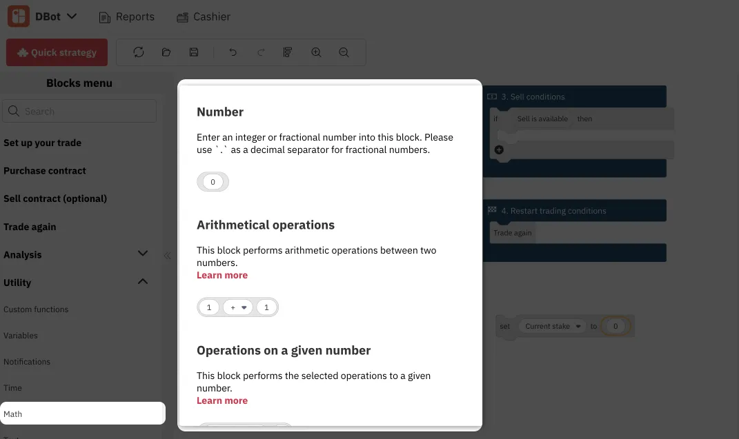 3.5. Mathematical Operations on Deriv Bot – Deriv's Trading Bot
