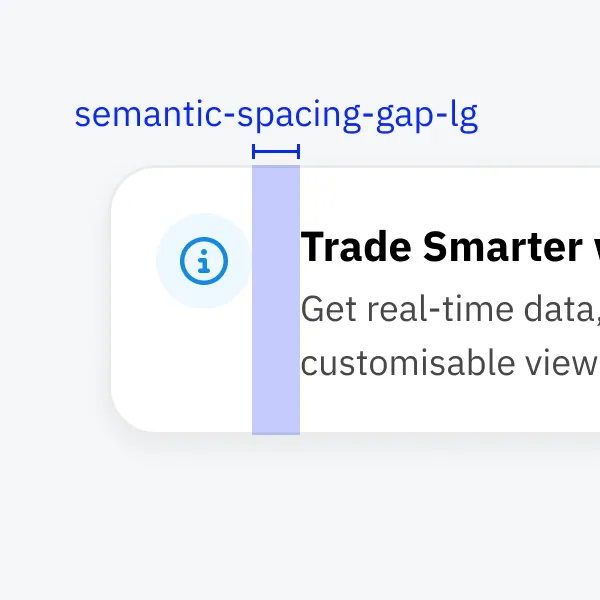 A screen showing large spacing gap tokens on Quill
