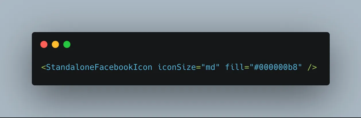 Code for adding icon size on Quill