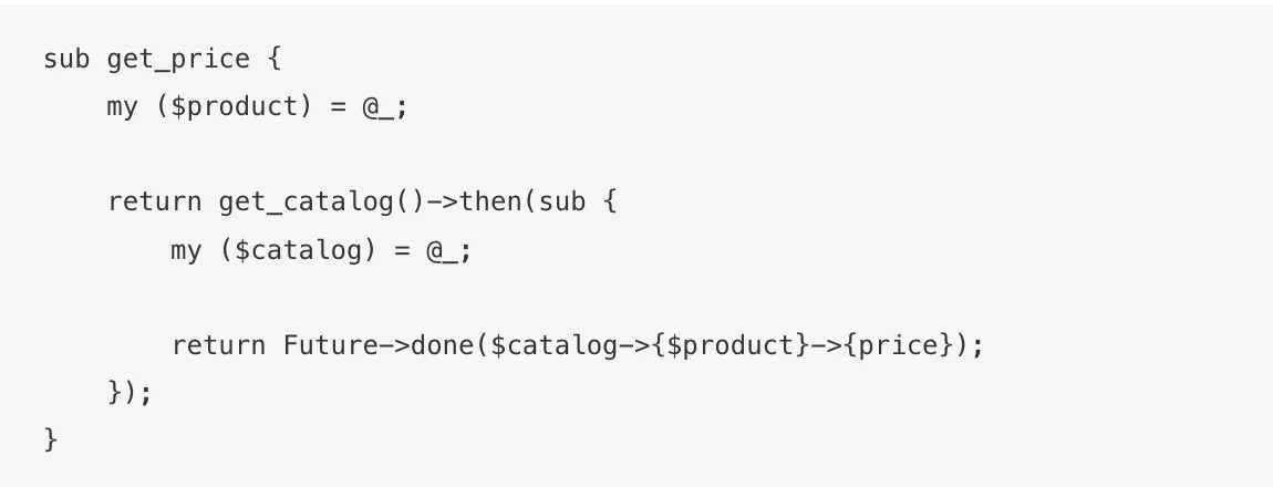 sub get price code with chain