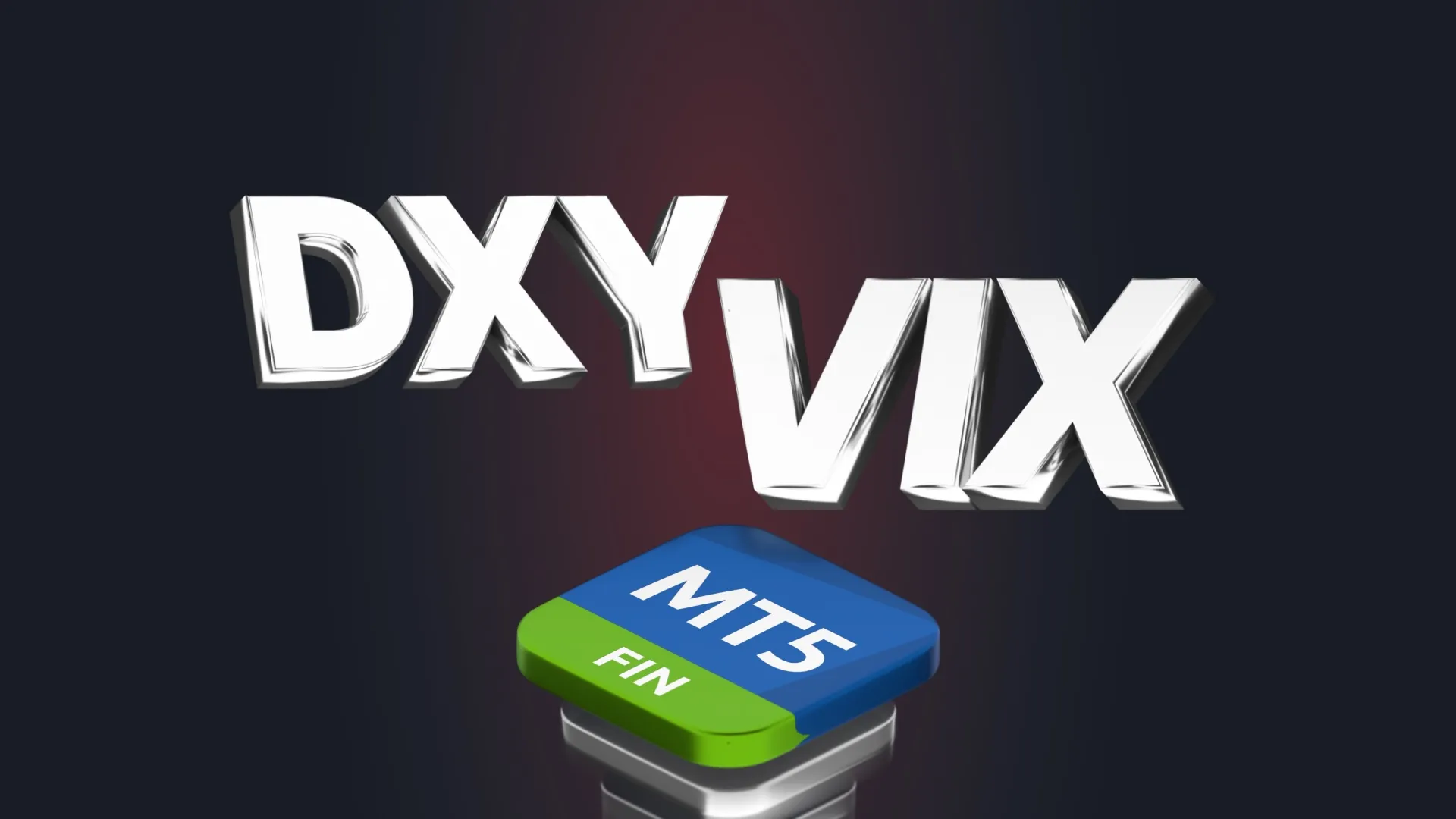 시장 심리 및 USD 움직임 분석을 나타내는 MT5 FIN 버튼이 있는 DXY 및 VIX 텍스트 그림