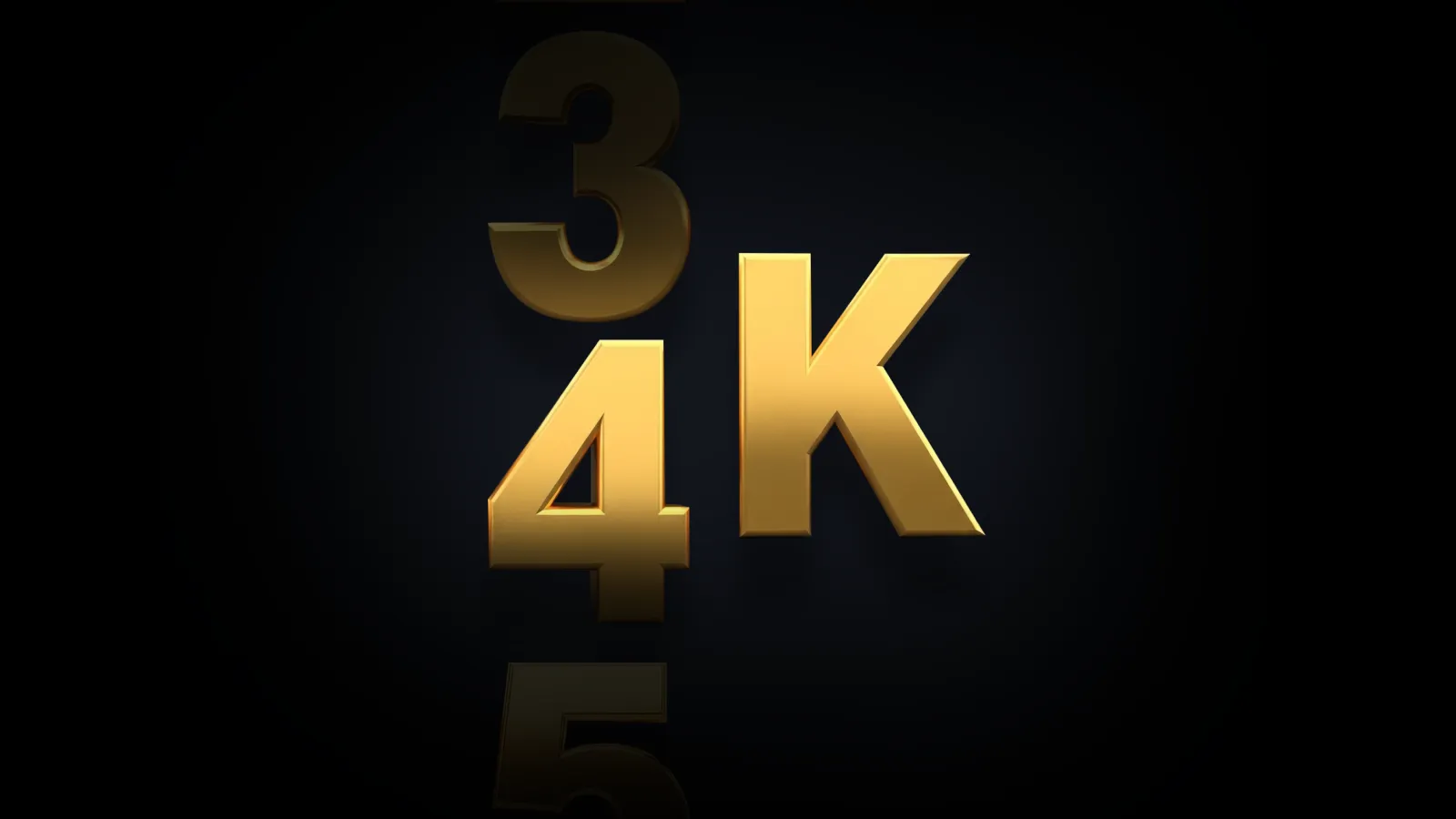 A bold golden “4K” displayed in the centre against a dark background, symbolising the gold price reaching the $4,000 milestone.
