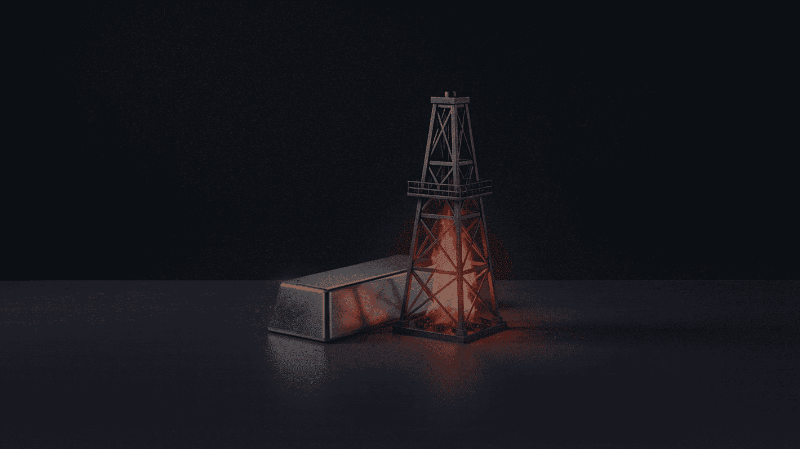 A festive winter market scene at dusk with snow-covered stalls, decorated Christmas trees, and warm lights. In the foreground, Santa Claus waves while sitting in a sleigh.