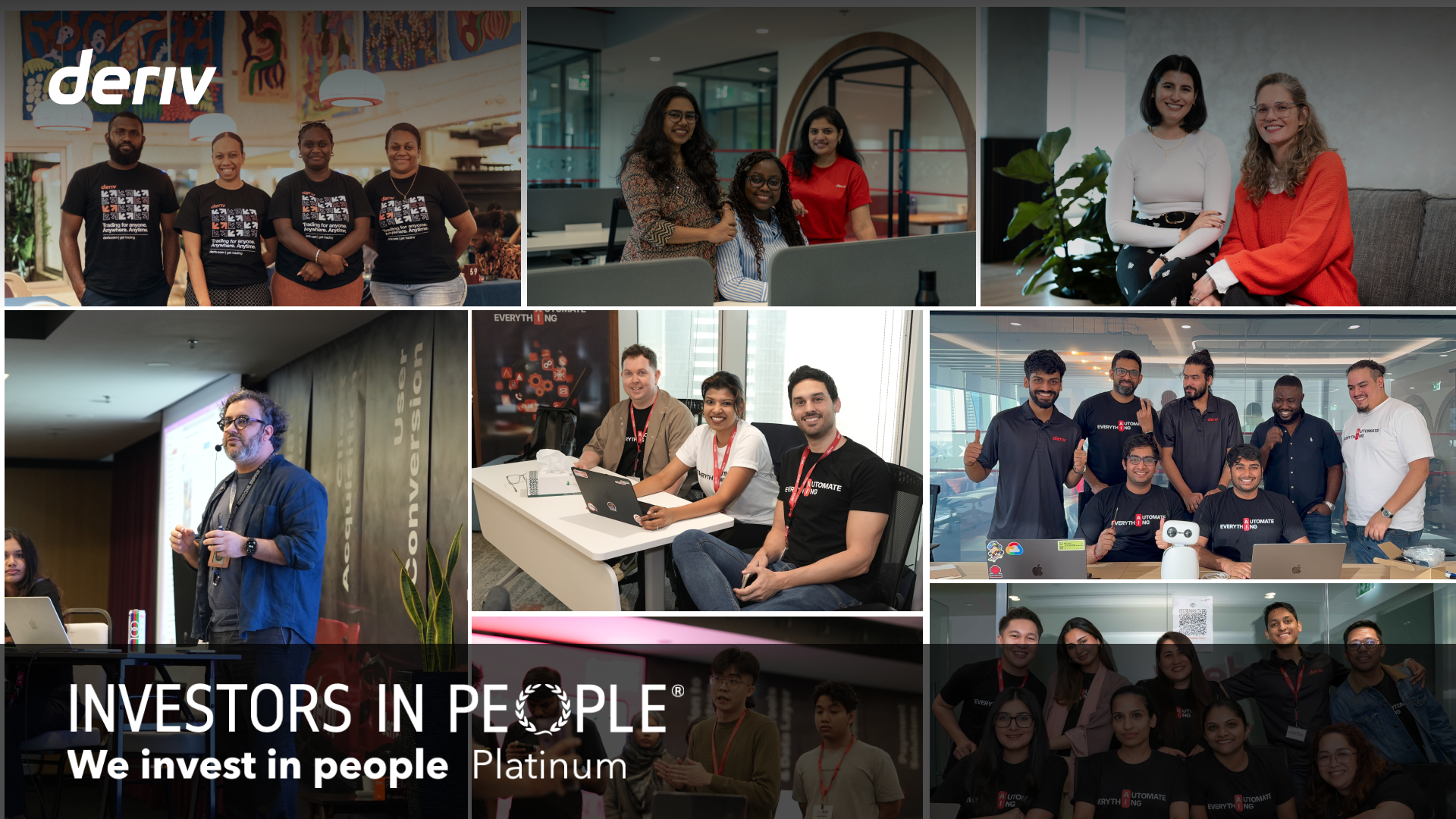 Deriv mantiene la acreditación IIP Platinum durante la transformación centrada en IA
