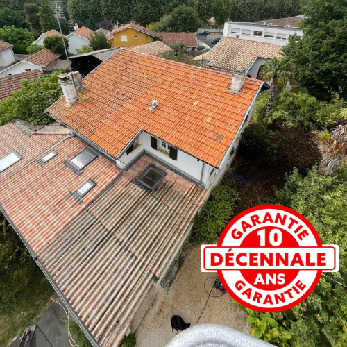 Toiture rénovée par Couverture Gironde à Bordeaux — Garantie décennale 10 ans