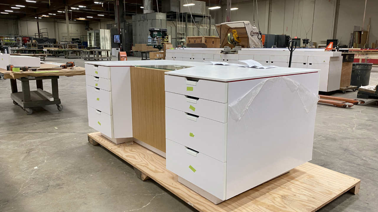 Golf Pride lab at the Global Innovation Center, designed and built by Lotus United, view 2