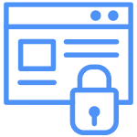 Icon displaying encryption and security