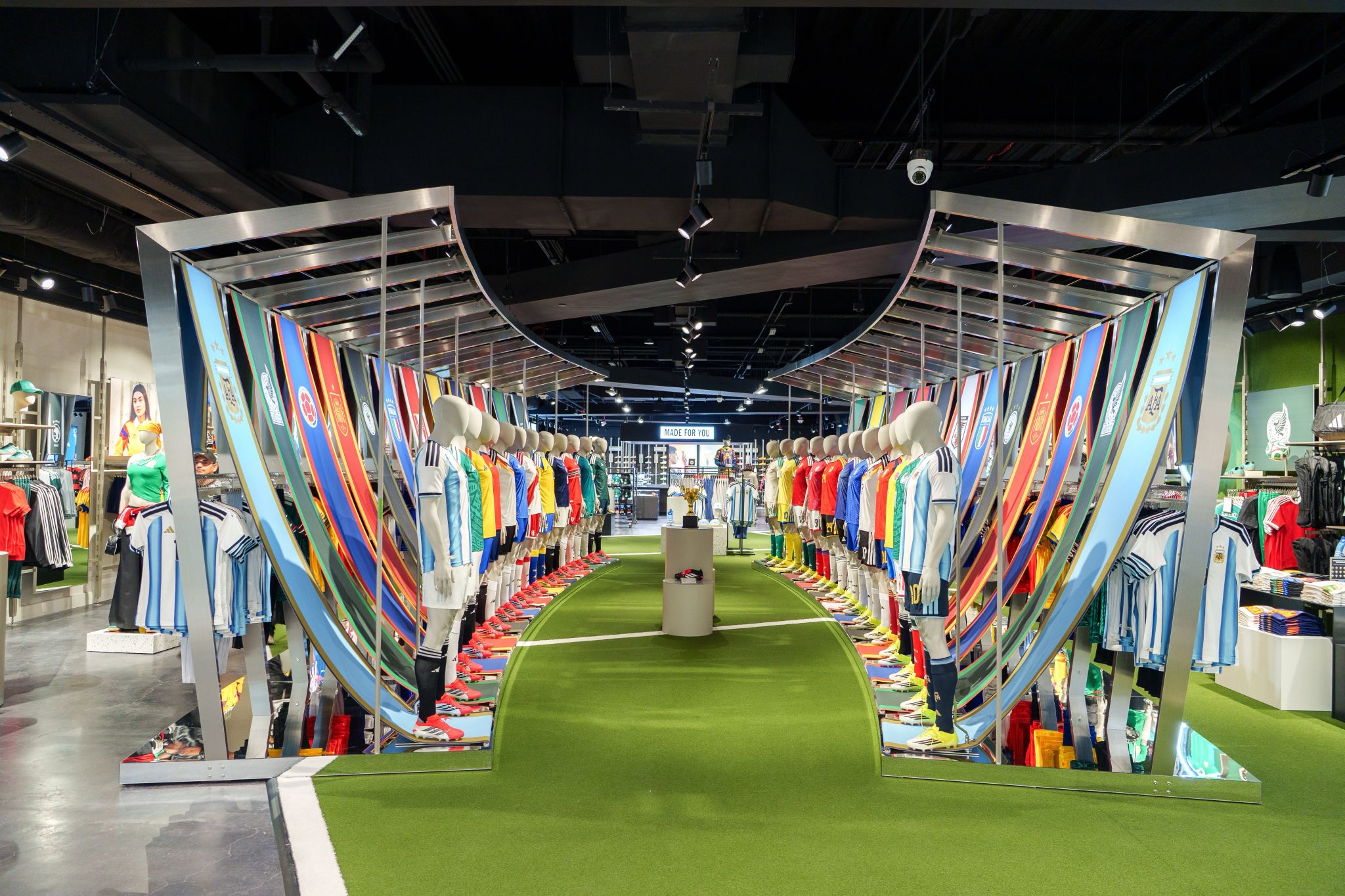 The adidas World Cup flagship store, designed and built by Lotus United.